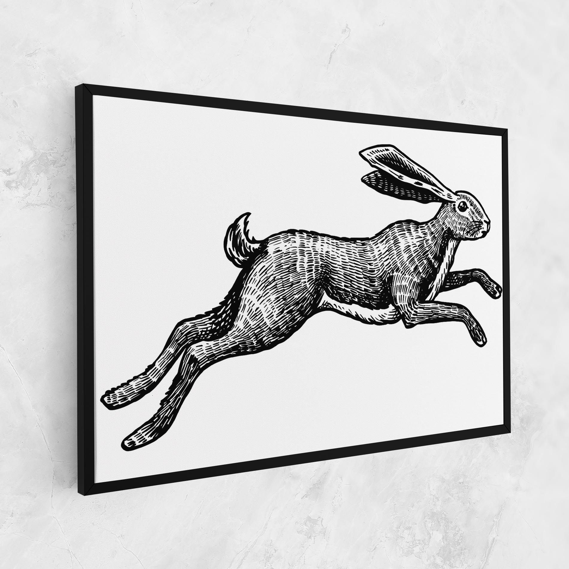 Black Line Bunny mockup 1