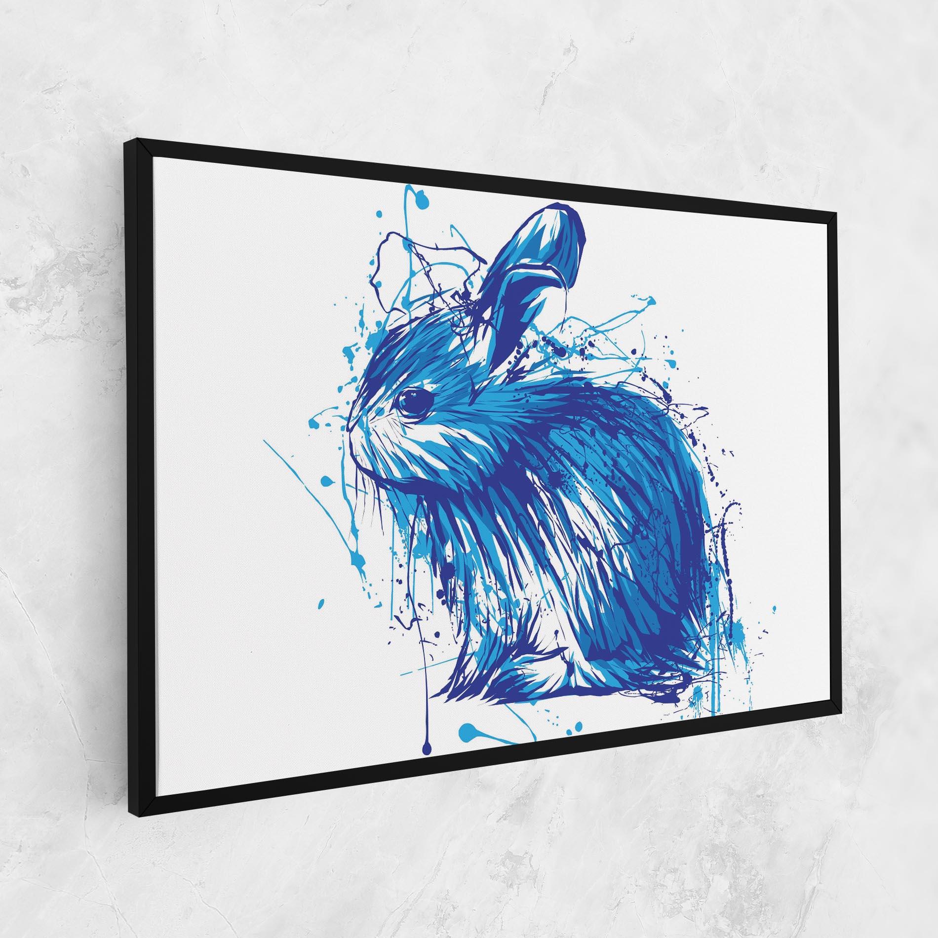 Leinwandbild Blue Bunny mockup 1