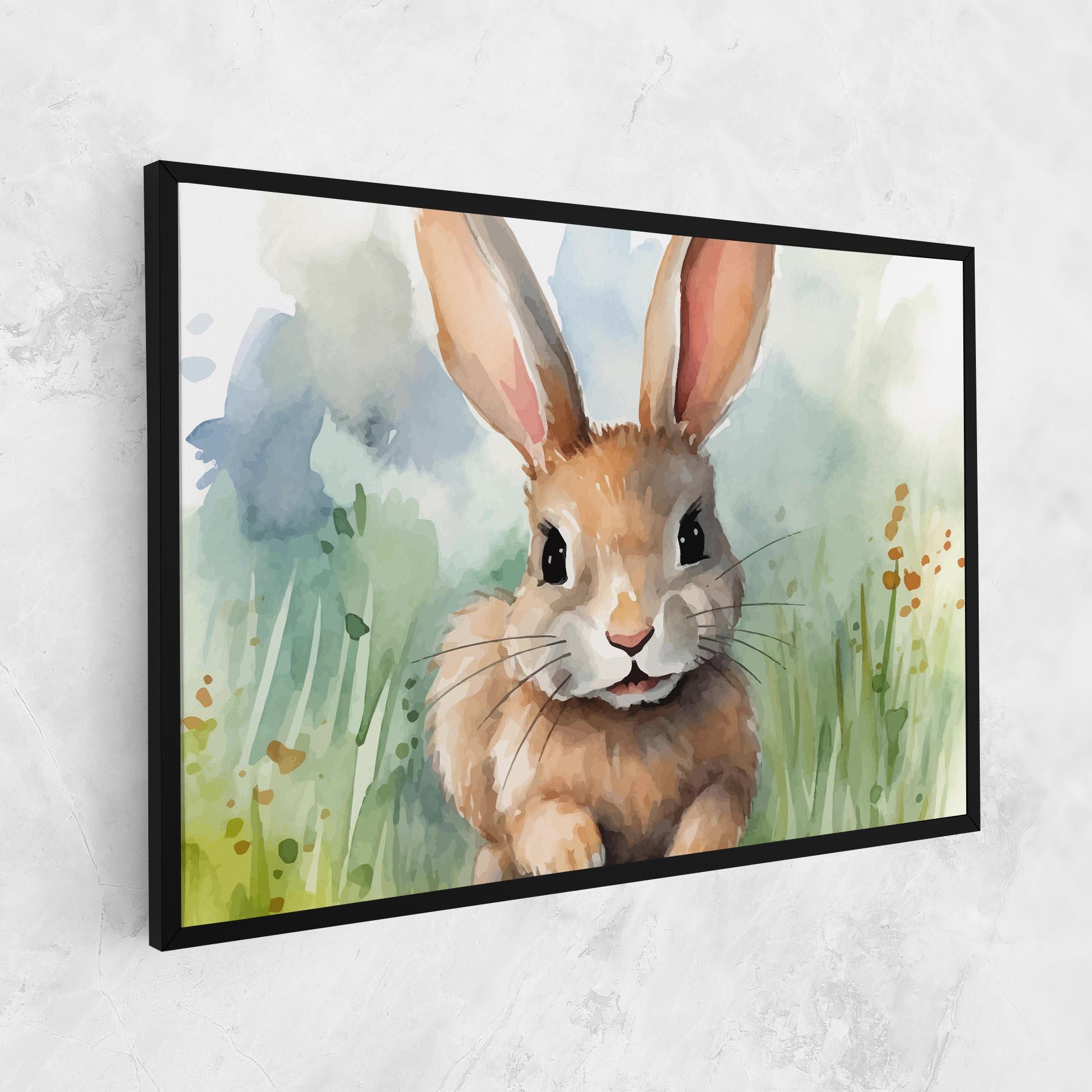 Leinwandbild Brown Cream Bunny mockup 1
