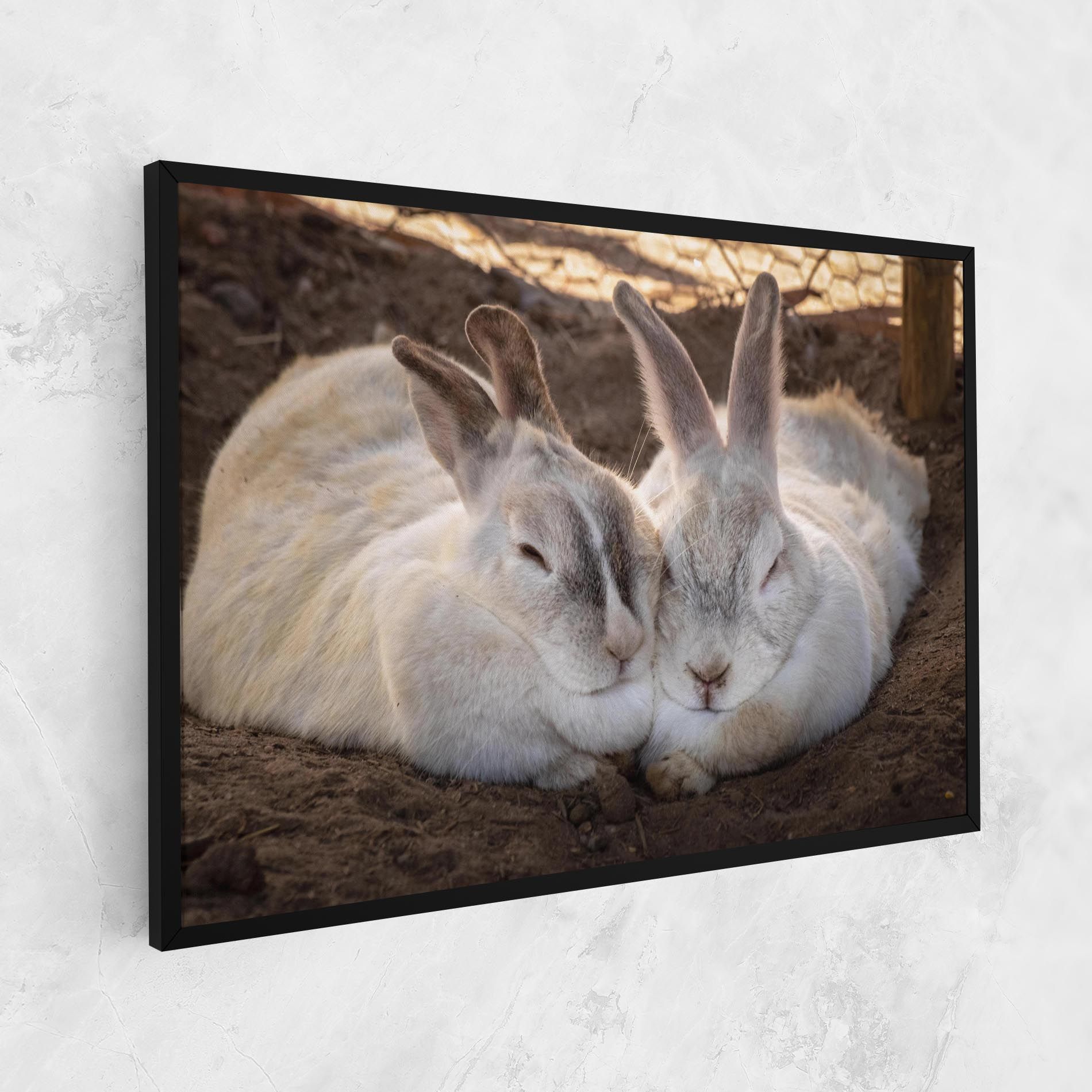 Light Grey Bunny Sleeping mockup 1