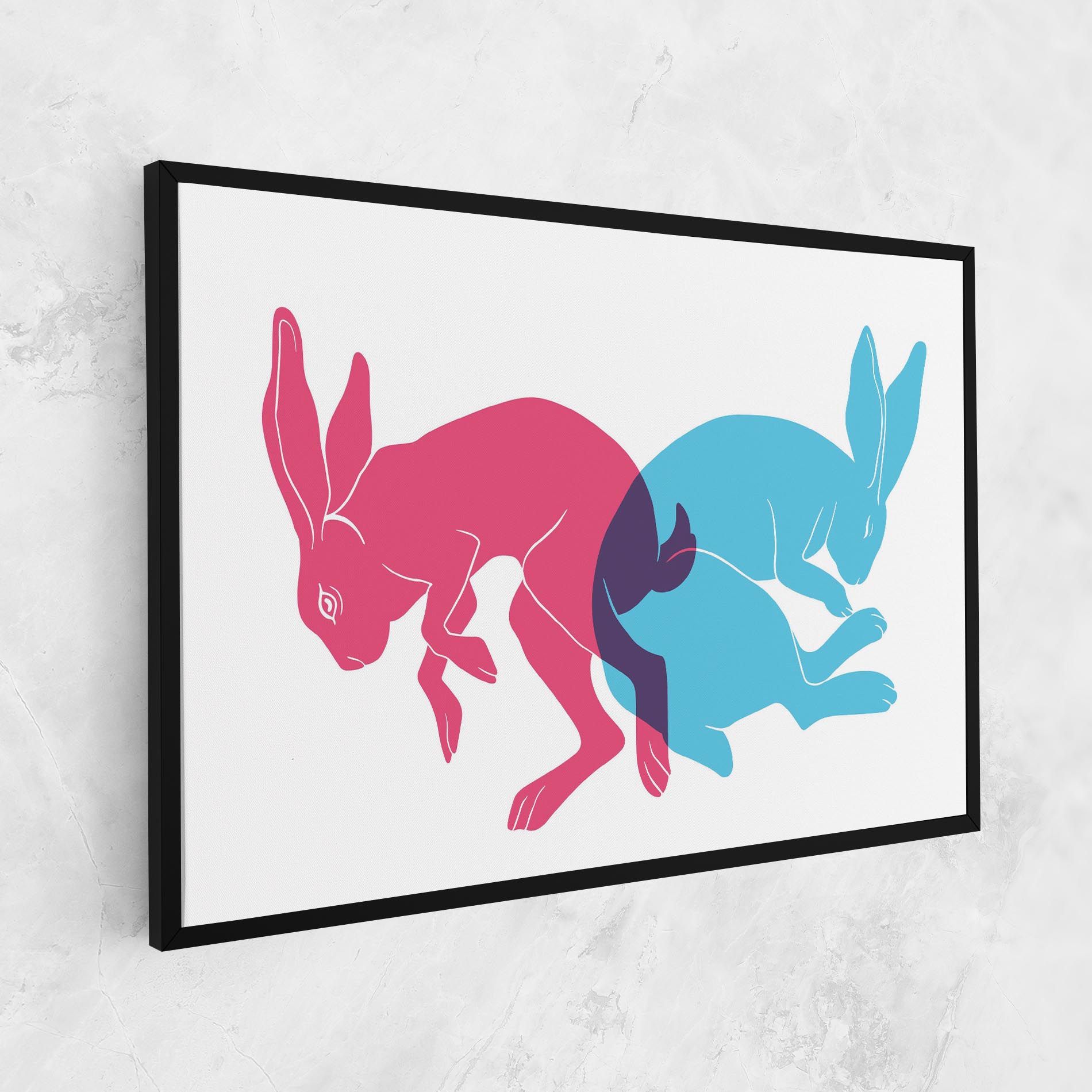 Rabbits Riso mockup 1