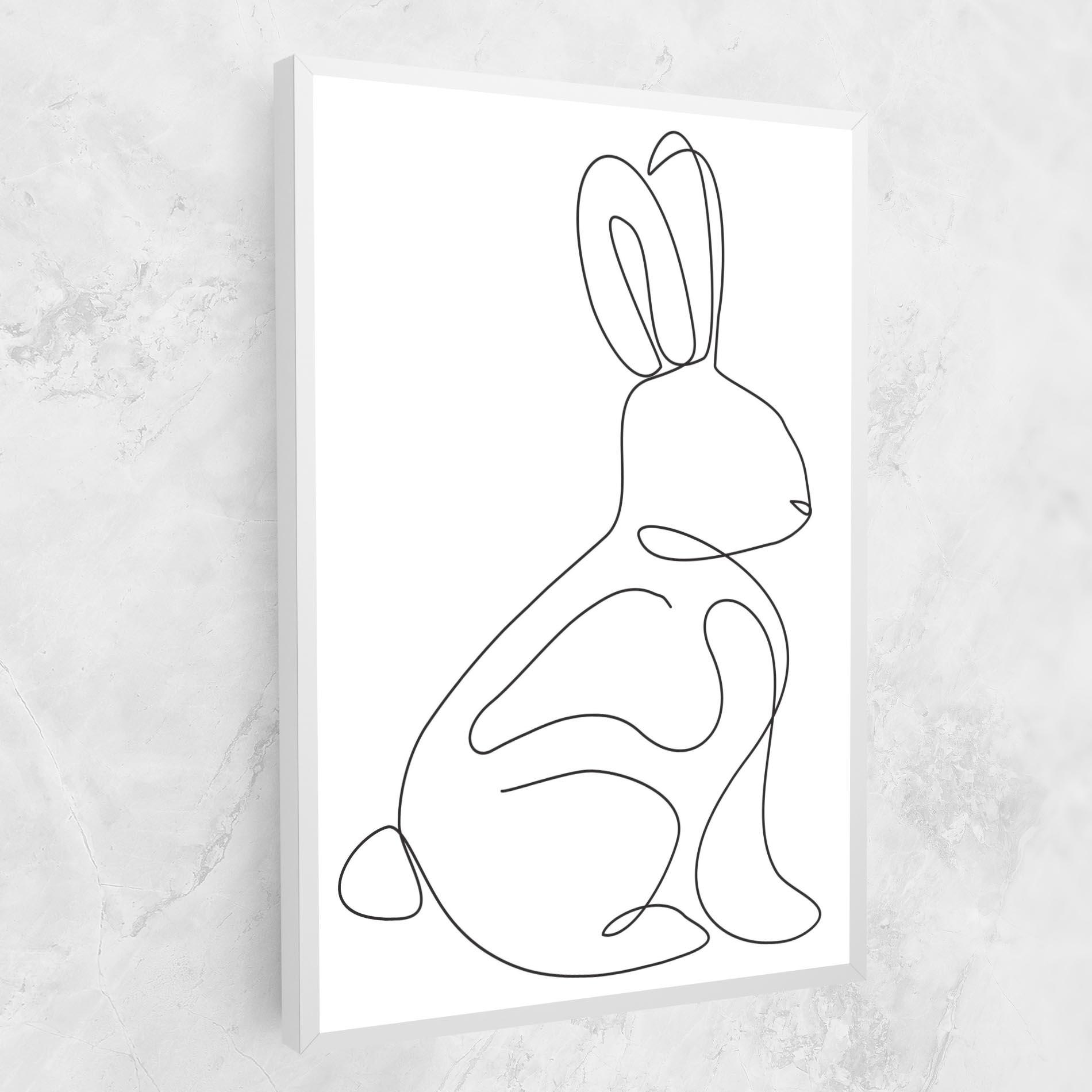 Leinwandbild Cute Rabbit mockup 1