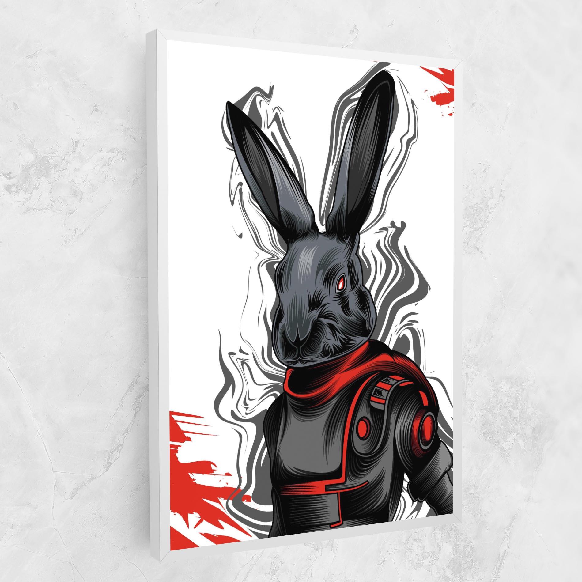 Leinwandbild Cyborg Red Bunny mockup 1
