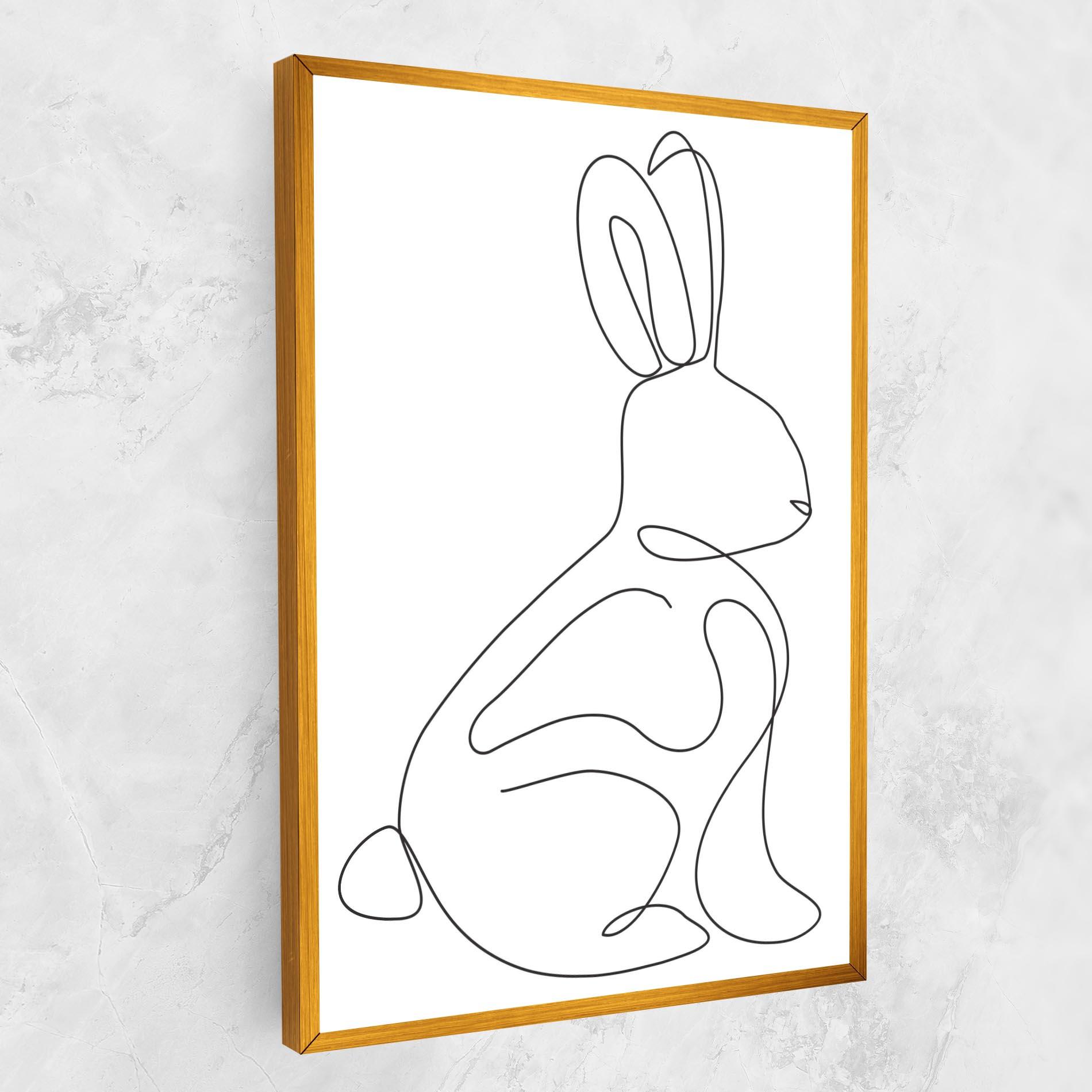 Leinwandbild Cute Rabbit mockup 1