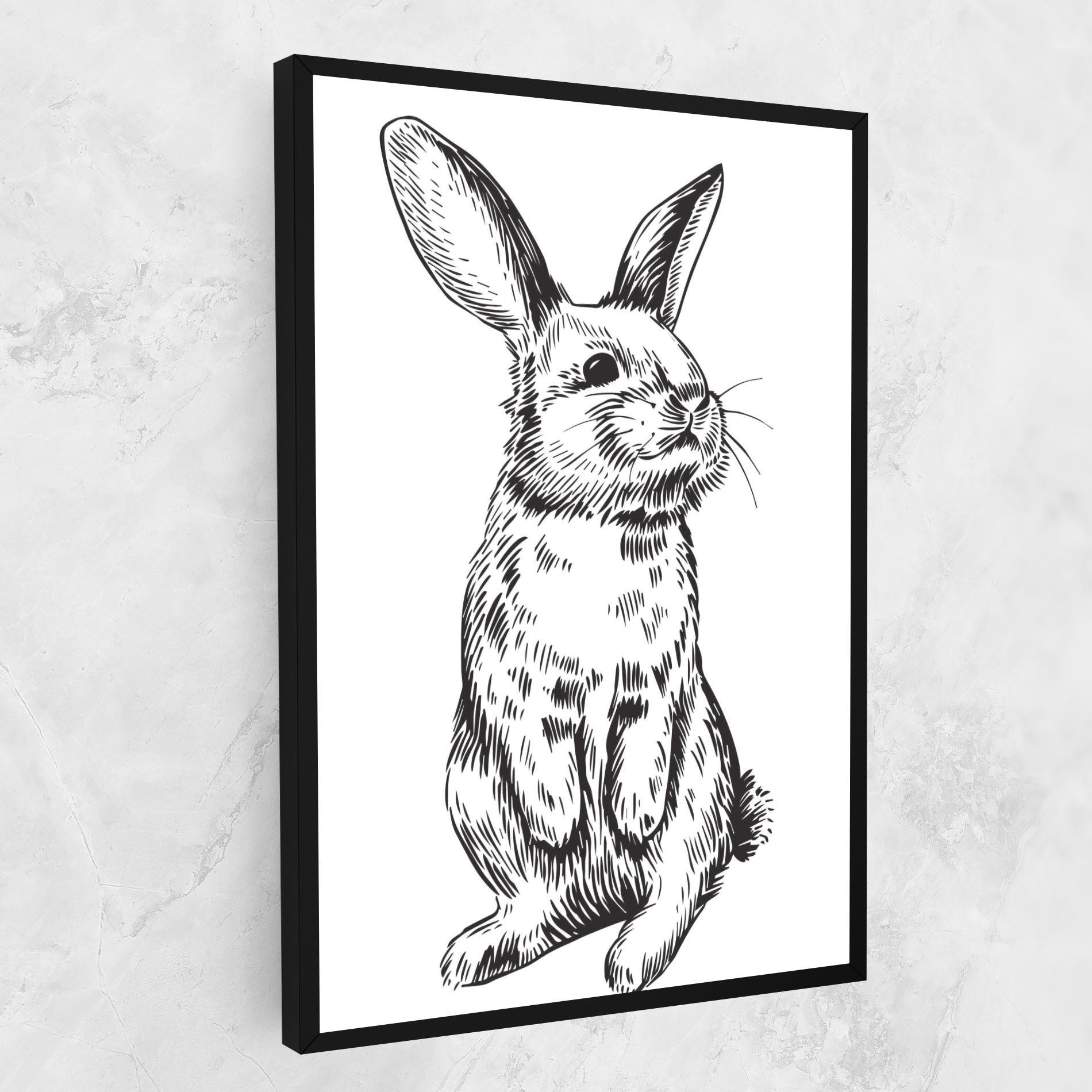 Leinwandbild Cute Bunny mockup 1