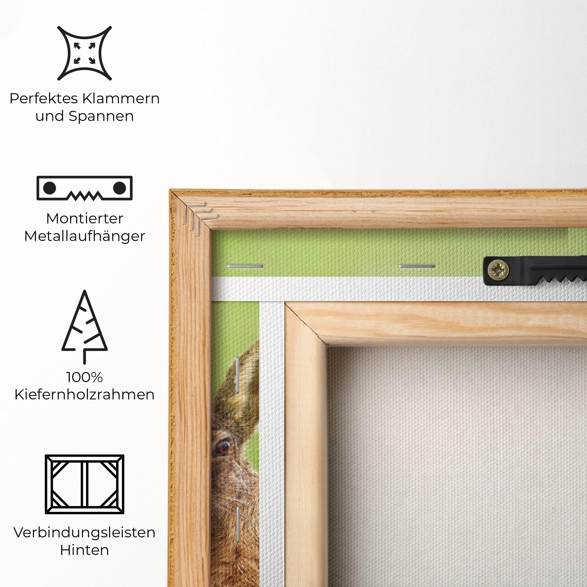 Leinwandbild Brown Hares mockup 5