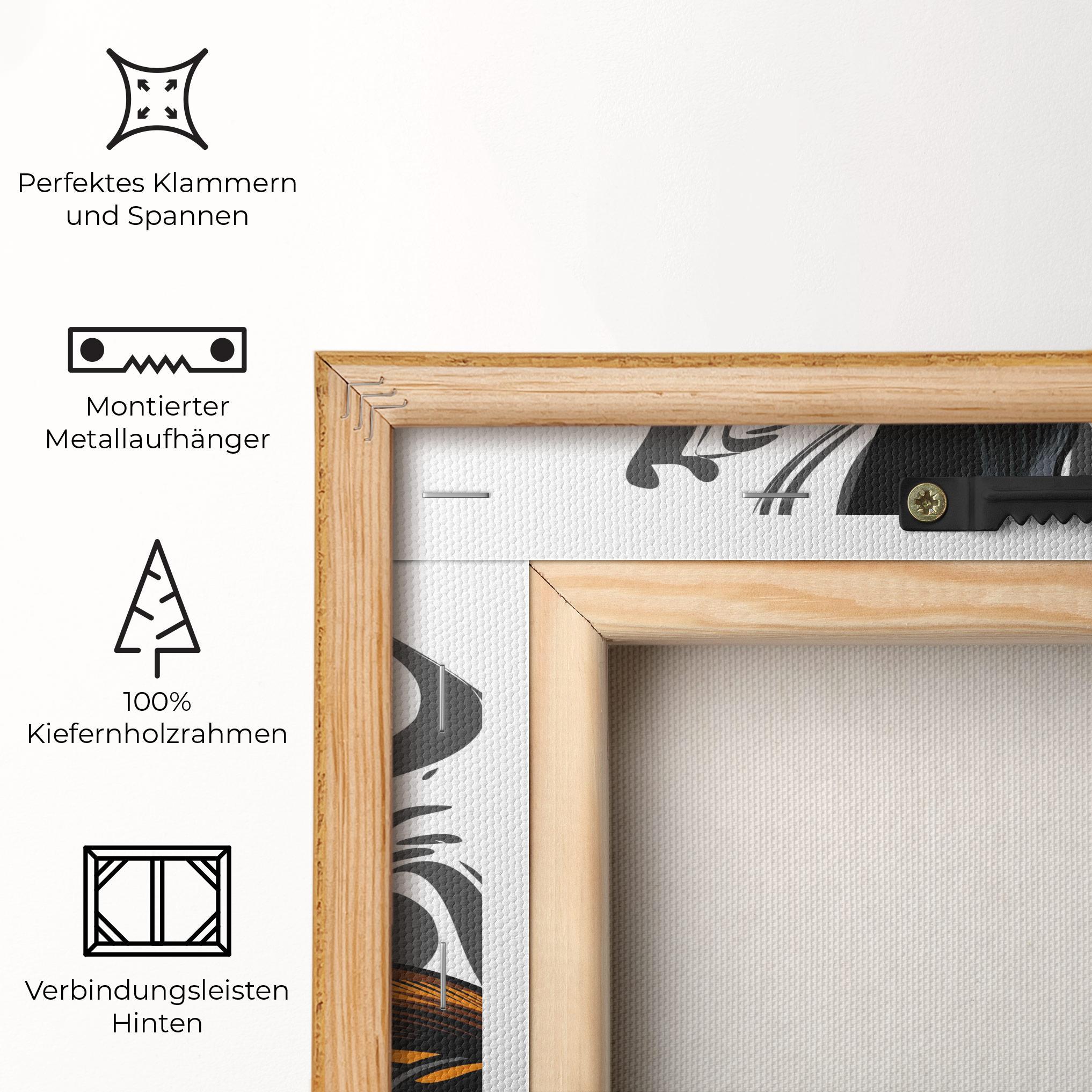 Leinwandbild Cyborg Yellow Bunny mockup 5