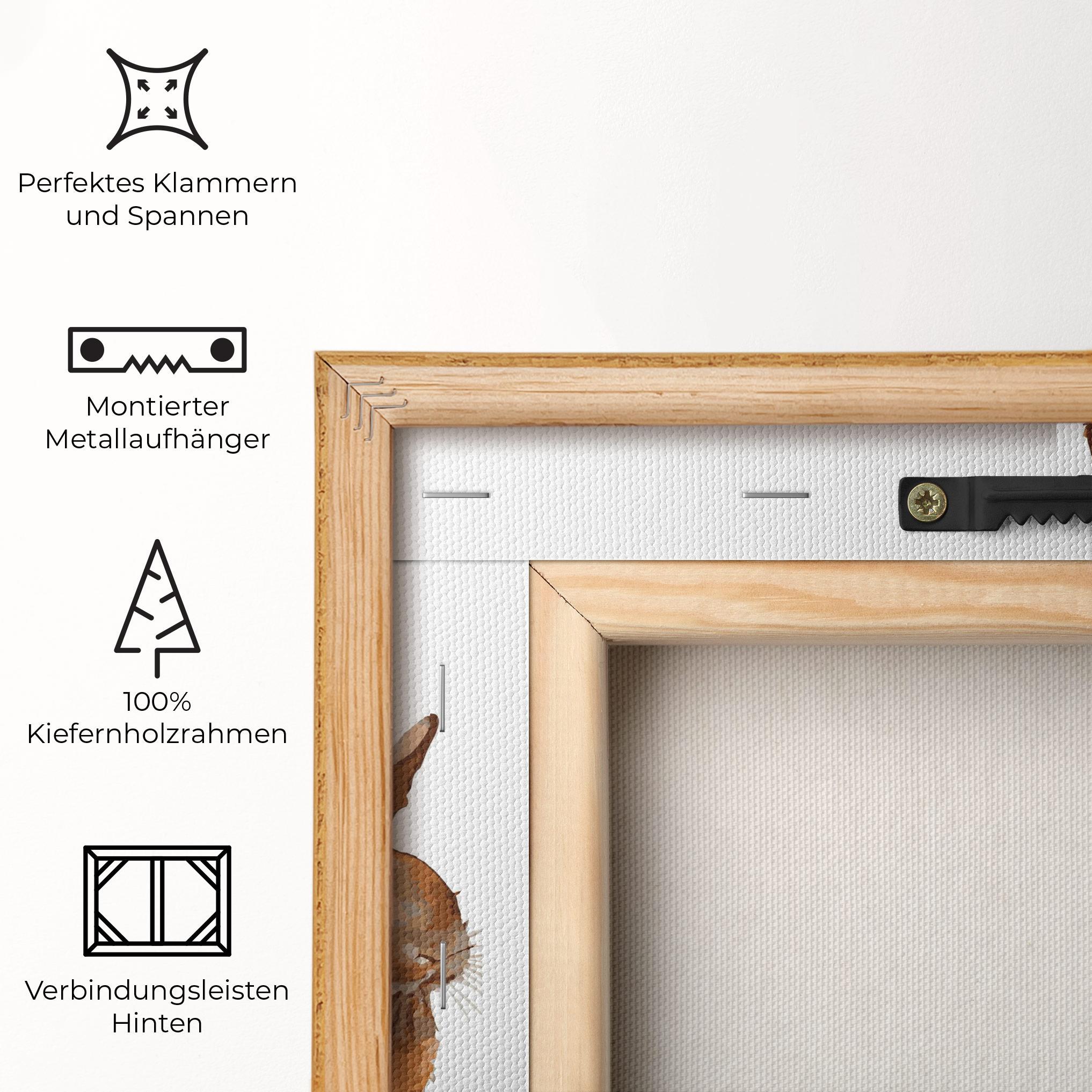 Leinwandbild Family Rabbit mockup 5