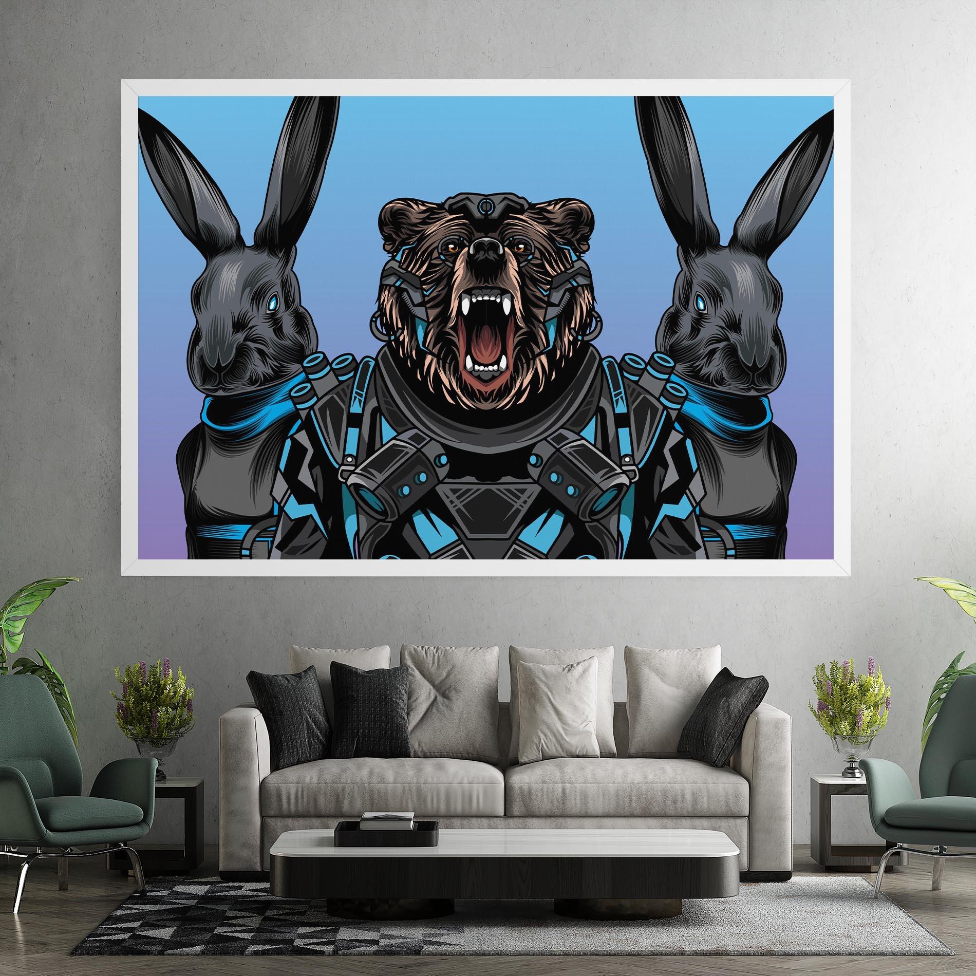 Leinwandbild Bunny Bear mockup 7