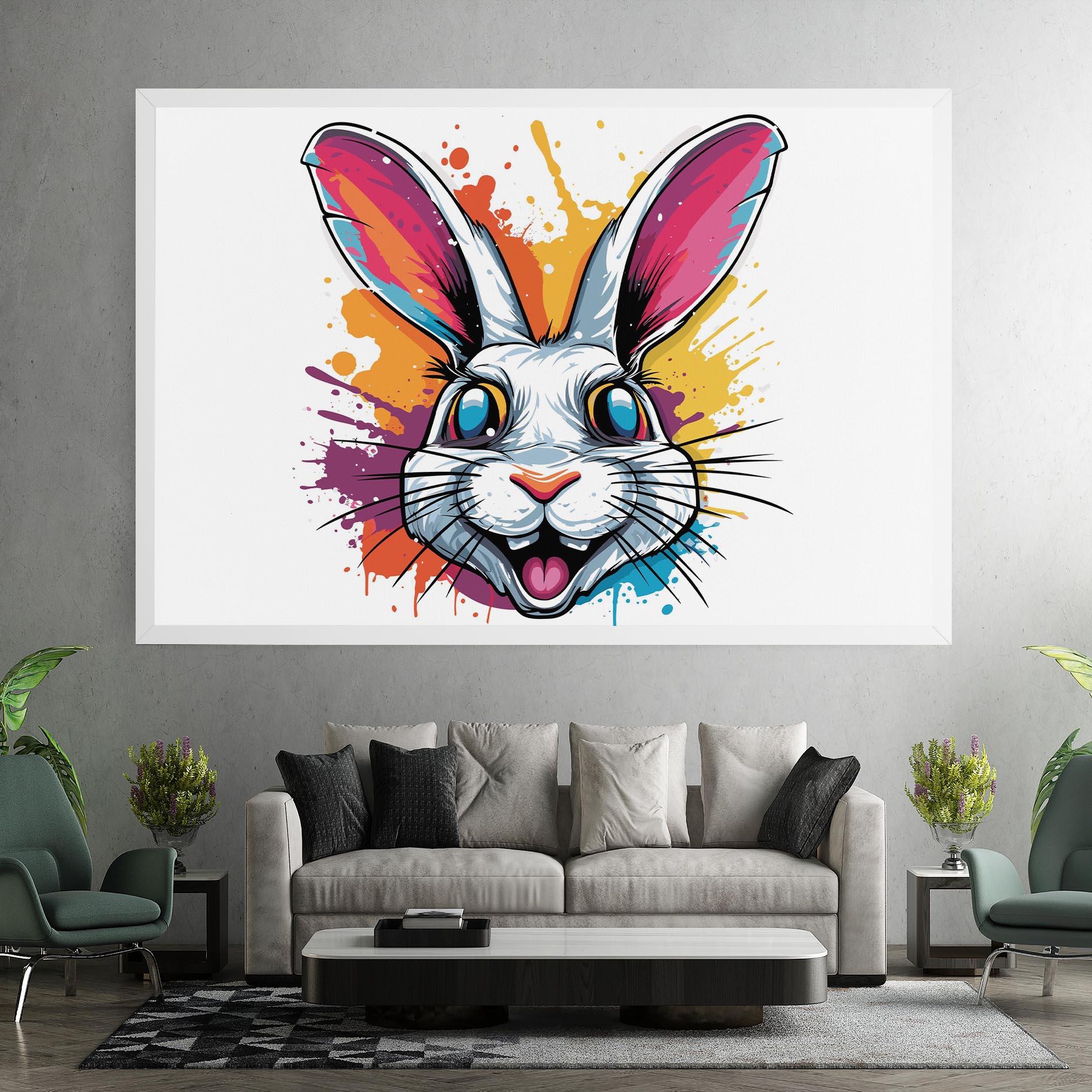 Leinwandbild Crazy Bunny mockup 7