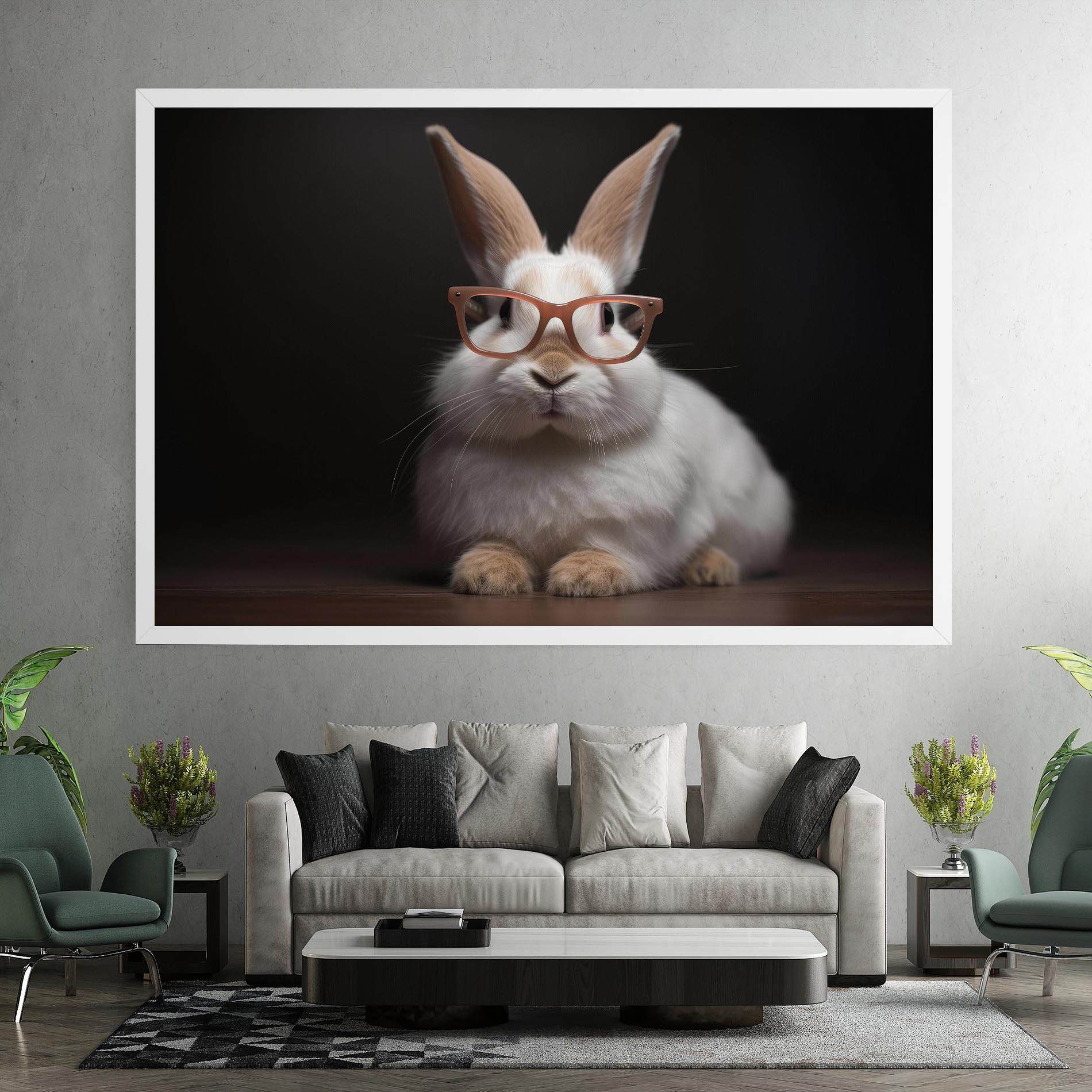 Leinwandbild Eyeglasses Bunny mockup 7