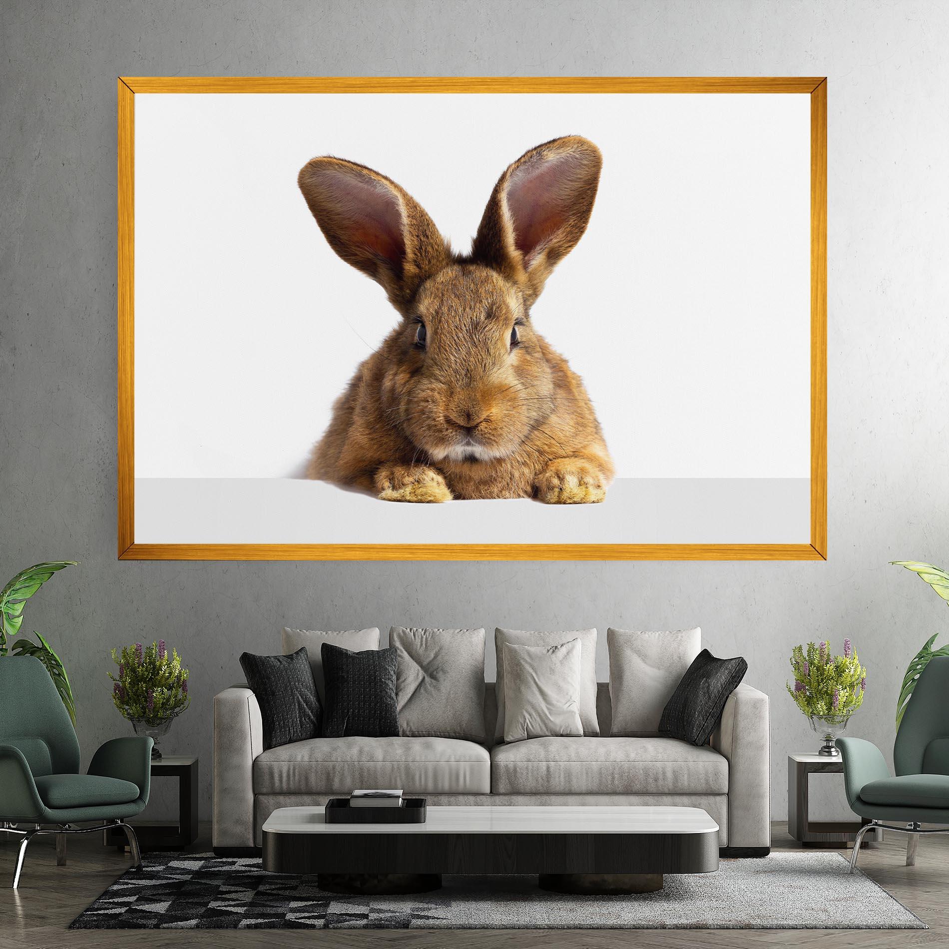 Leinwandbild Brown Cute Bunny mockup 7