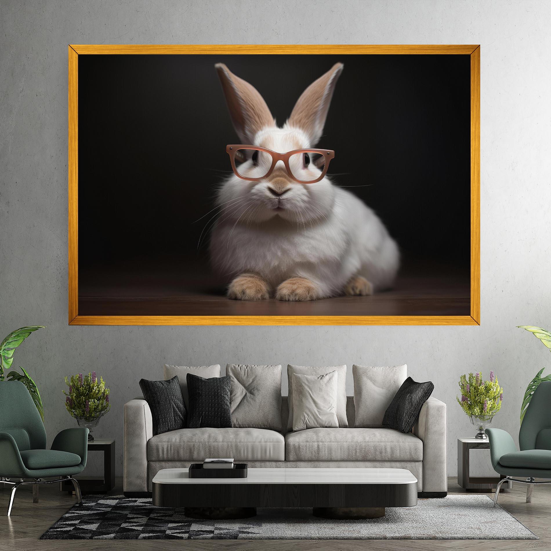 Leinwandbild Eyeglasses Bunny mockup 7