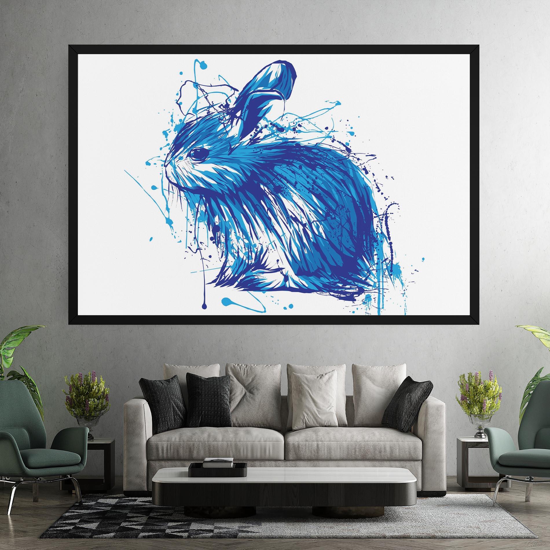 Leinwandbild Blue Bunny mockup 7