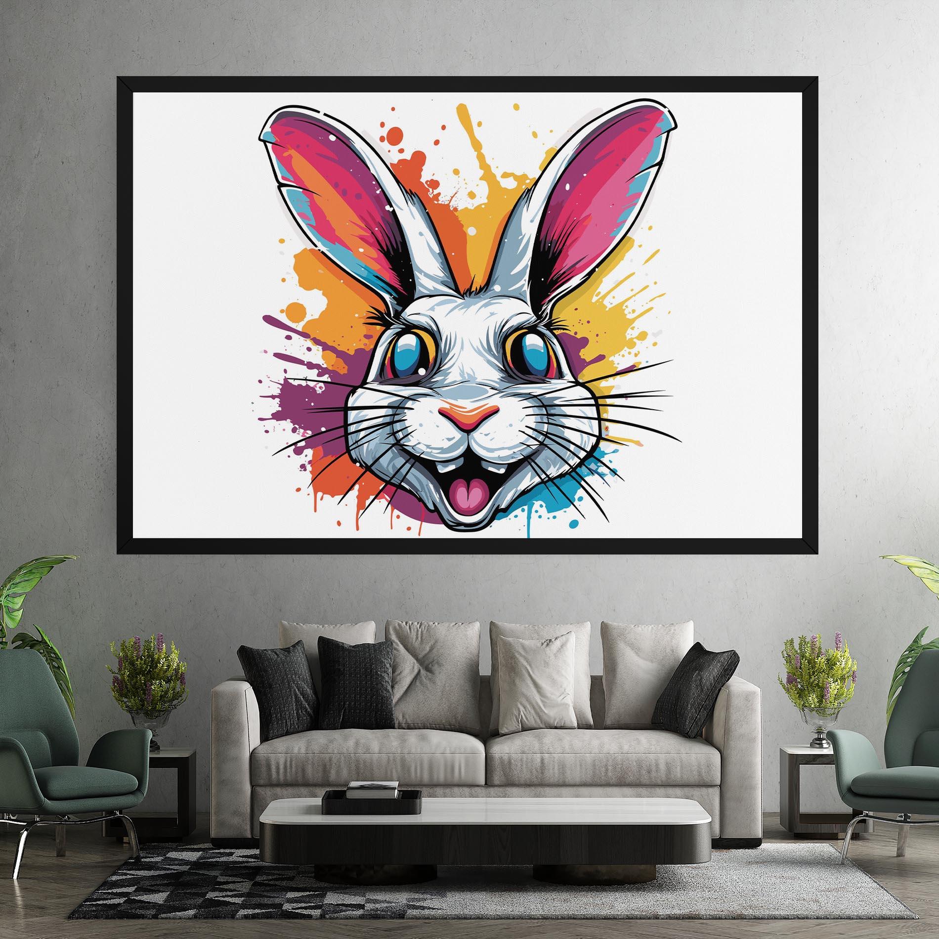 Leinwandbild Crazy Bunny mockup 7