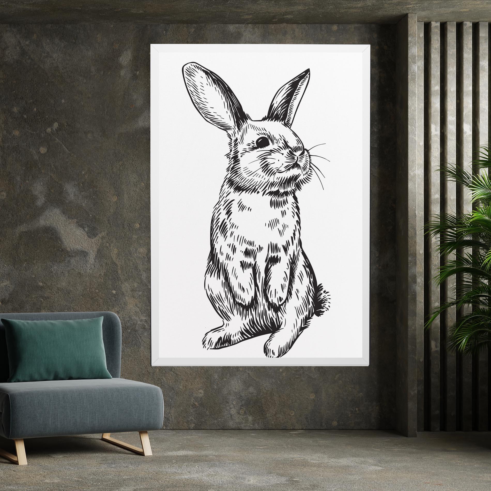 Leinwandbild Cute Bunny mockup 7