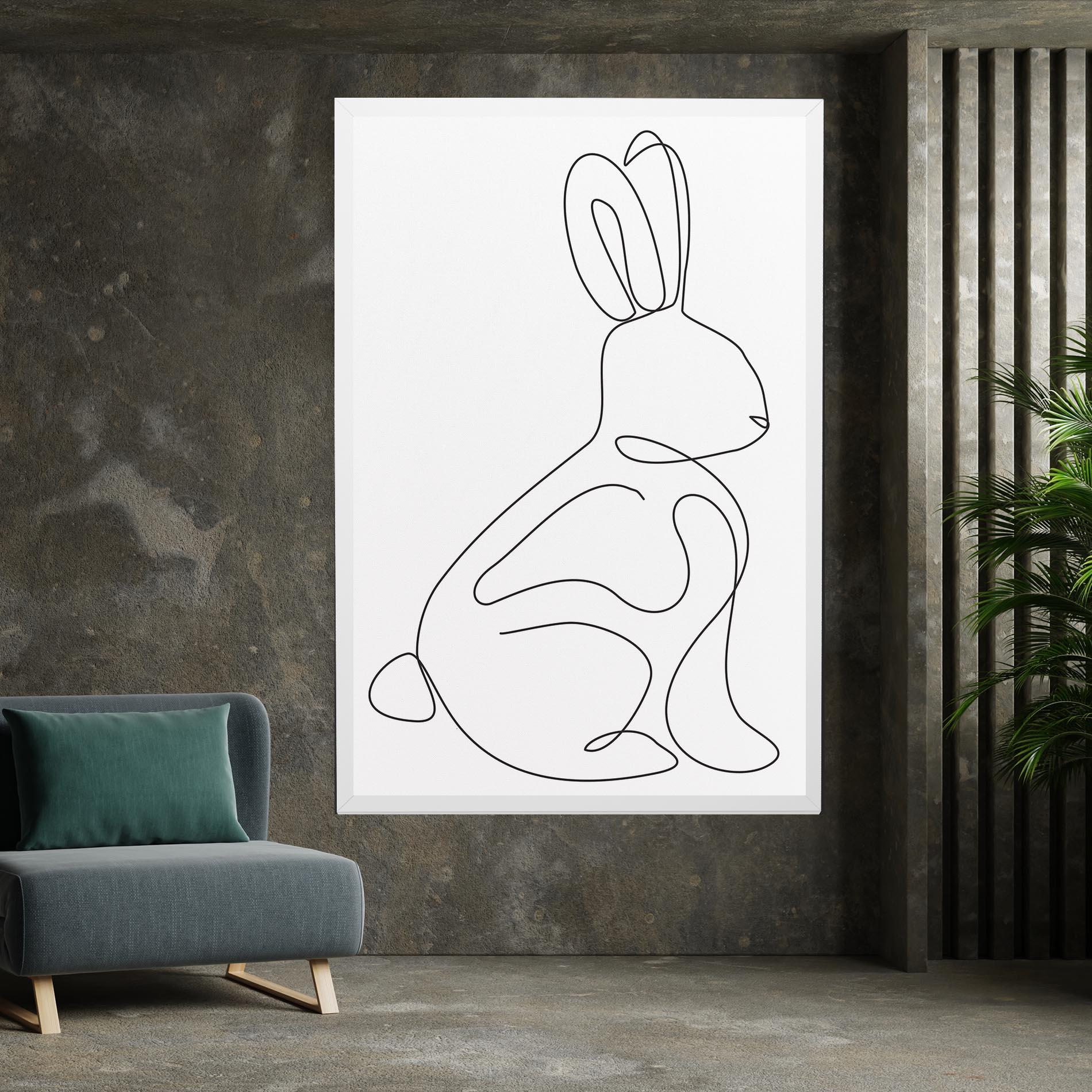 Leinwandbild Cute Rabbit mockup 7