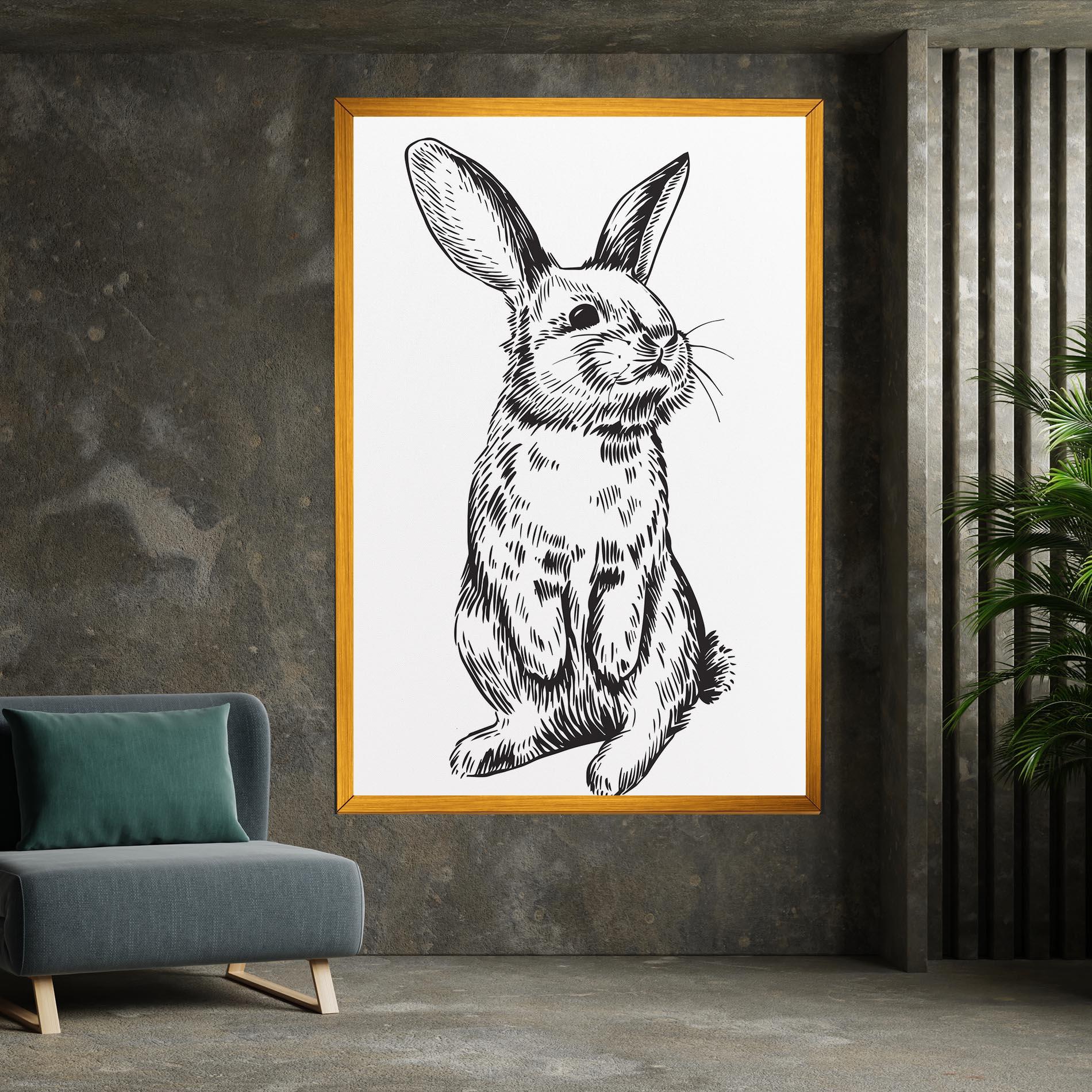 Leinwandbild Cute Bunny mockup 7