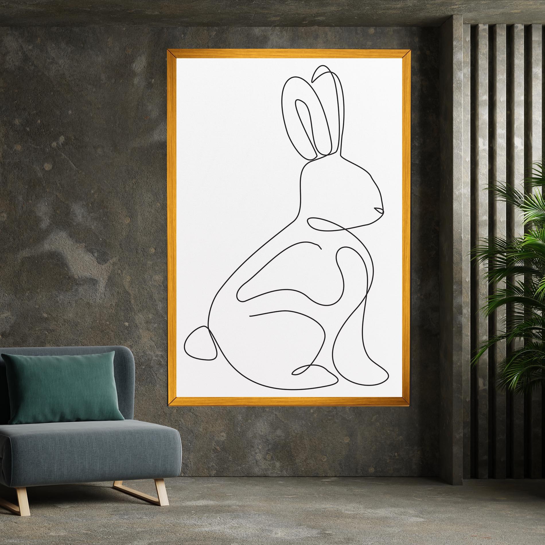 Leinwandbild Cute Rabbit mockup 7