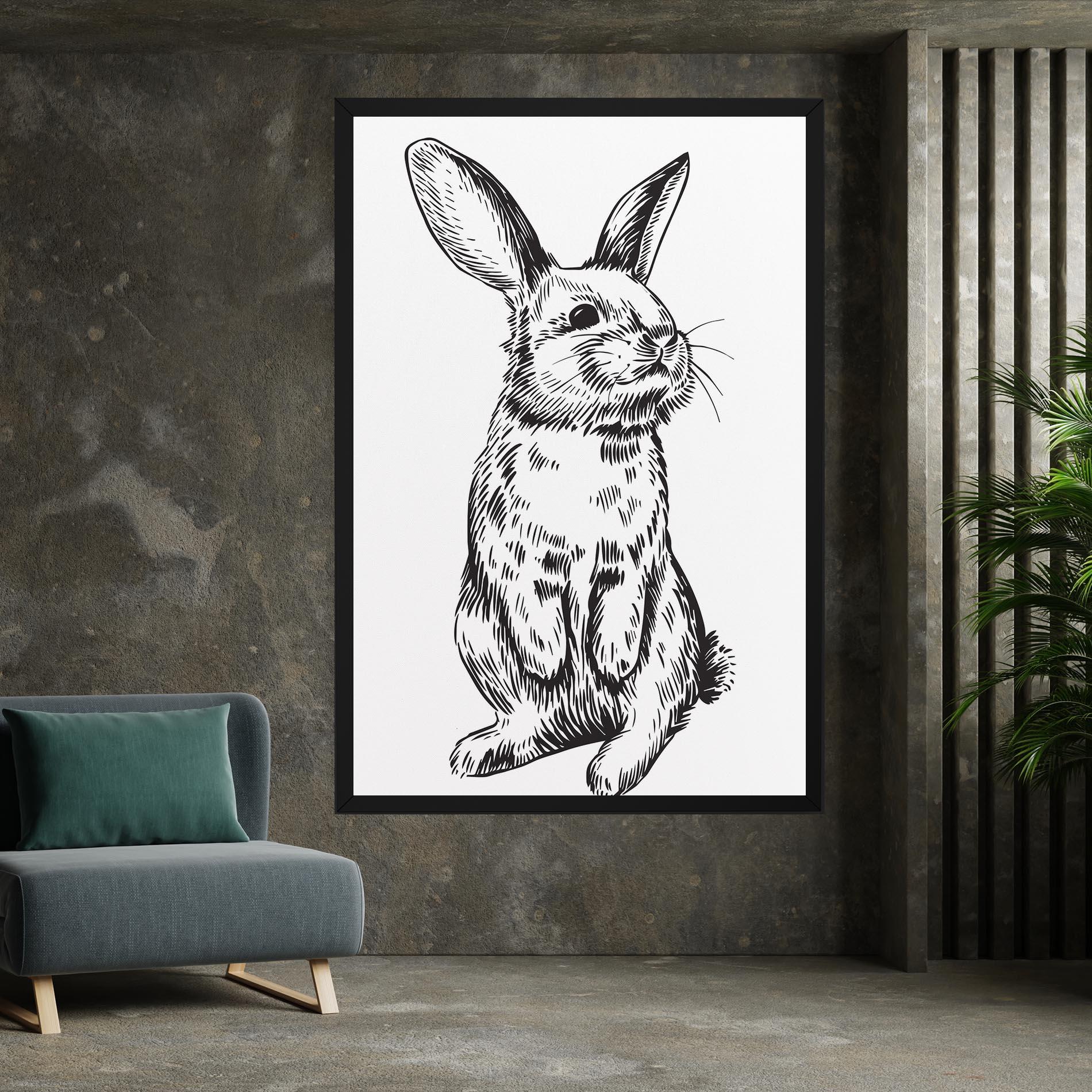 Leinwandbild Cute Bunny mockup 7
