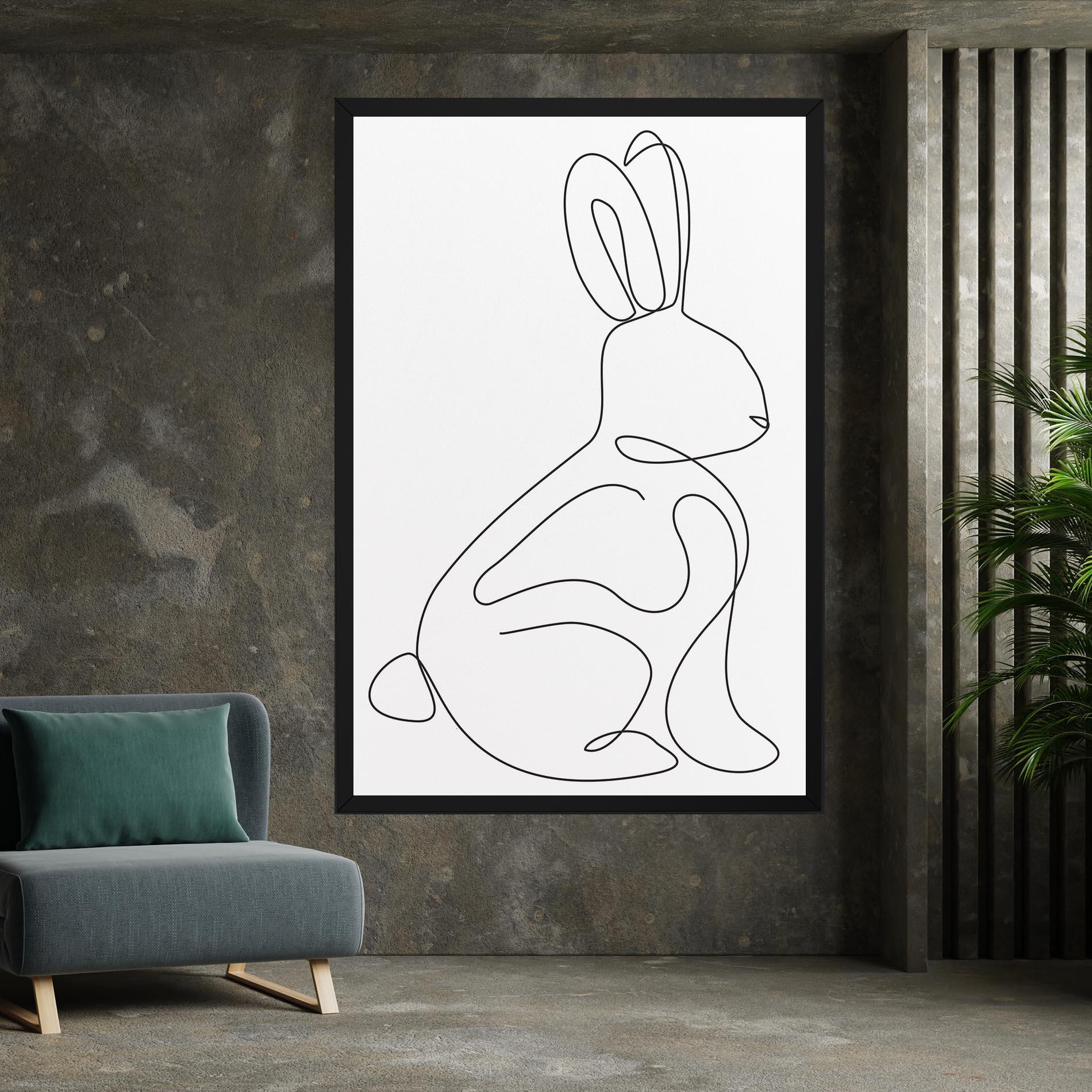 Leinwandbild Cute Rabbit mockup 7