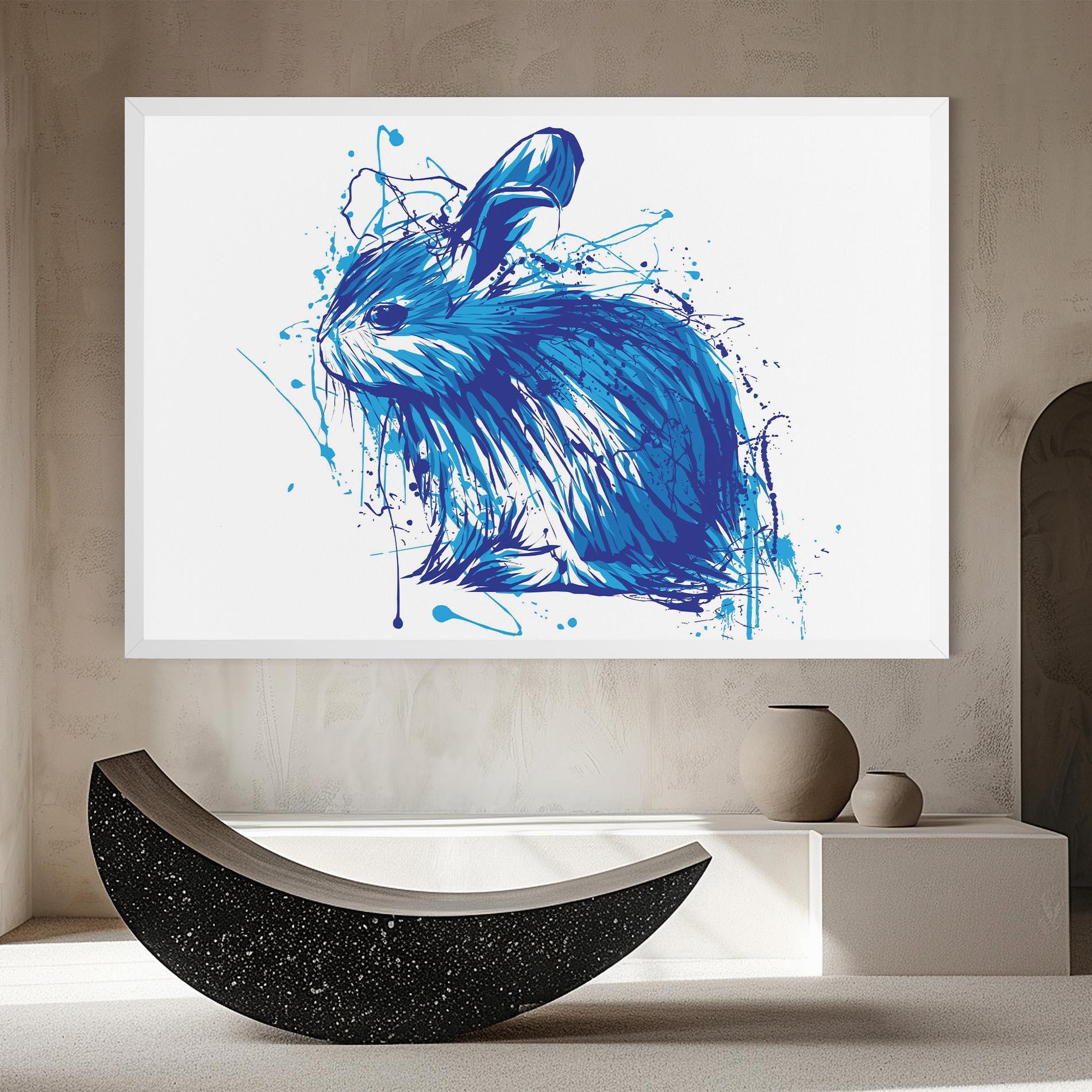 Leinwandbild Blue Bunny mockup 8