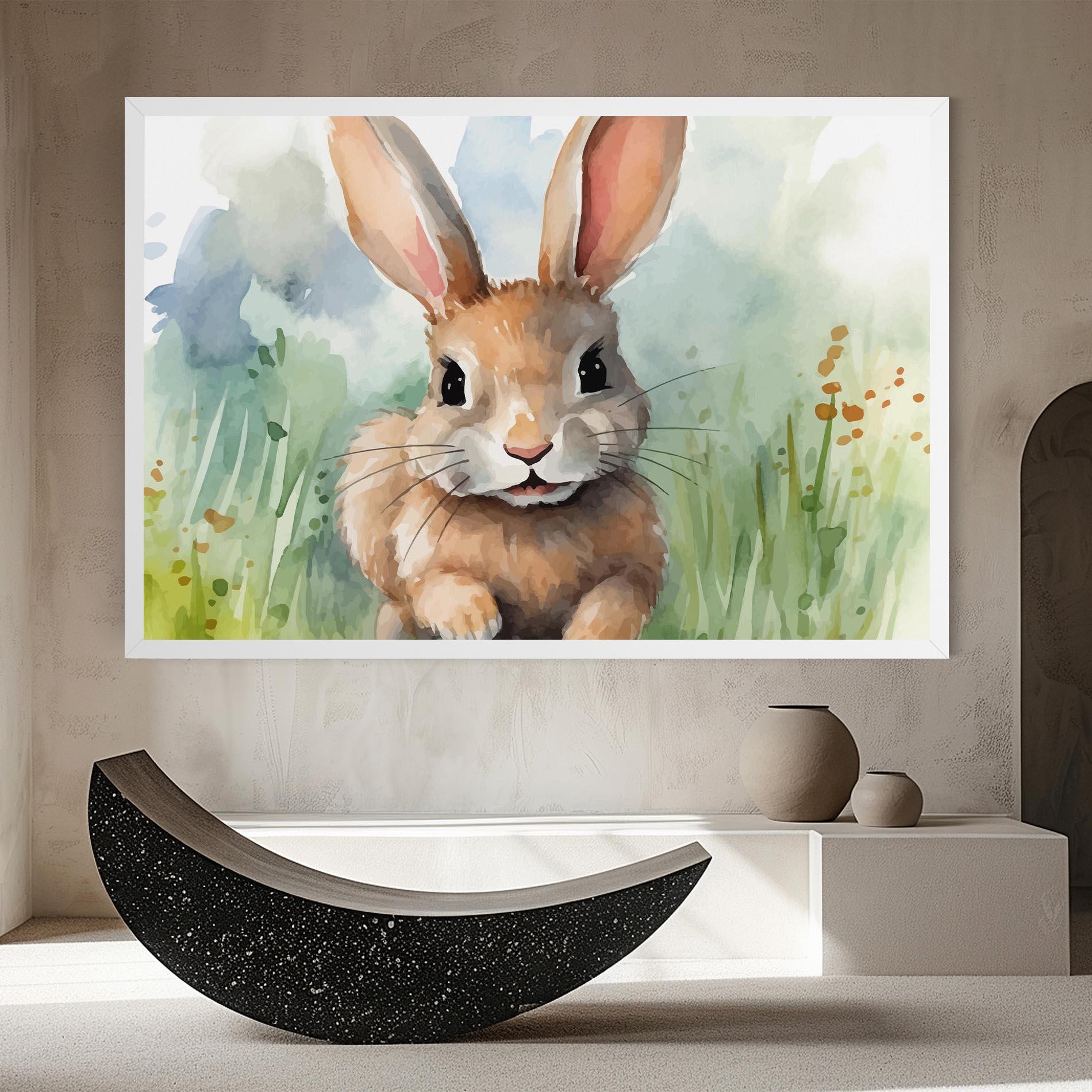 Leinwandbild Brown Cream Bunny mockup 8