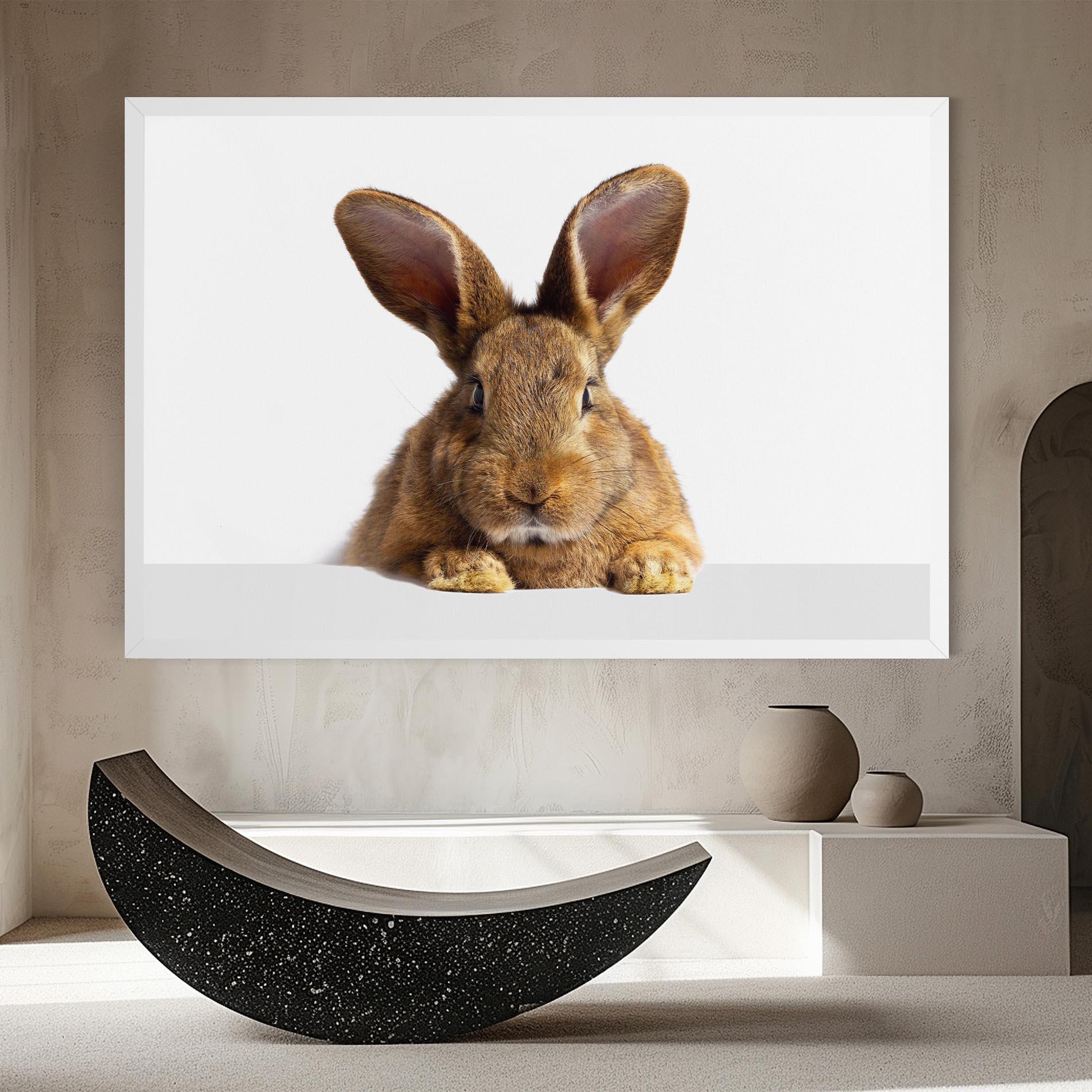 Leinwandbild Brown Cute Bunny mockup 8