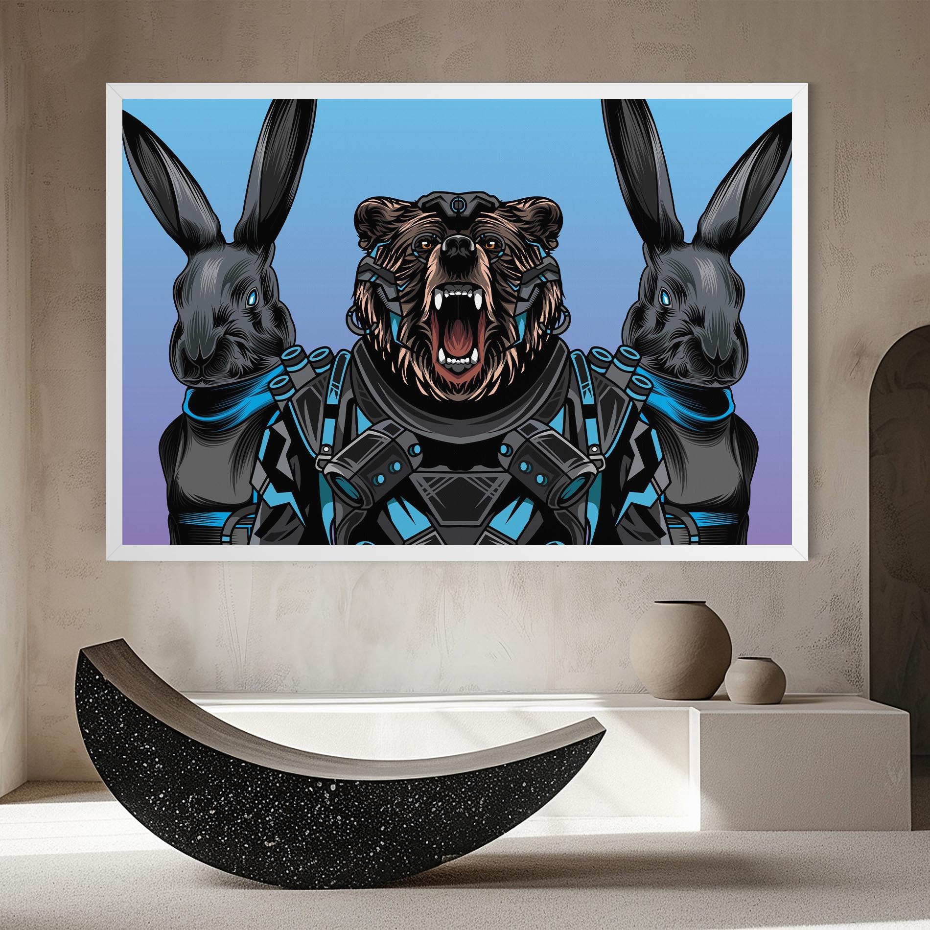 Leinwandbild Bunny Bear mockup 8