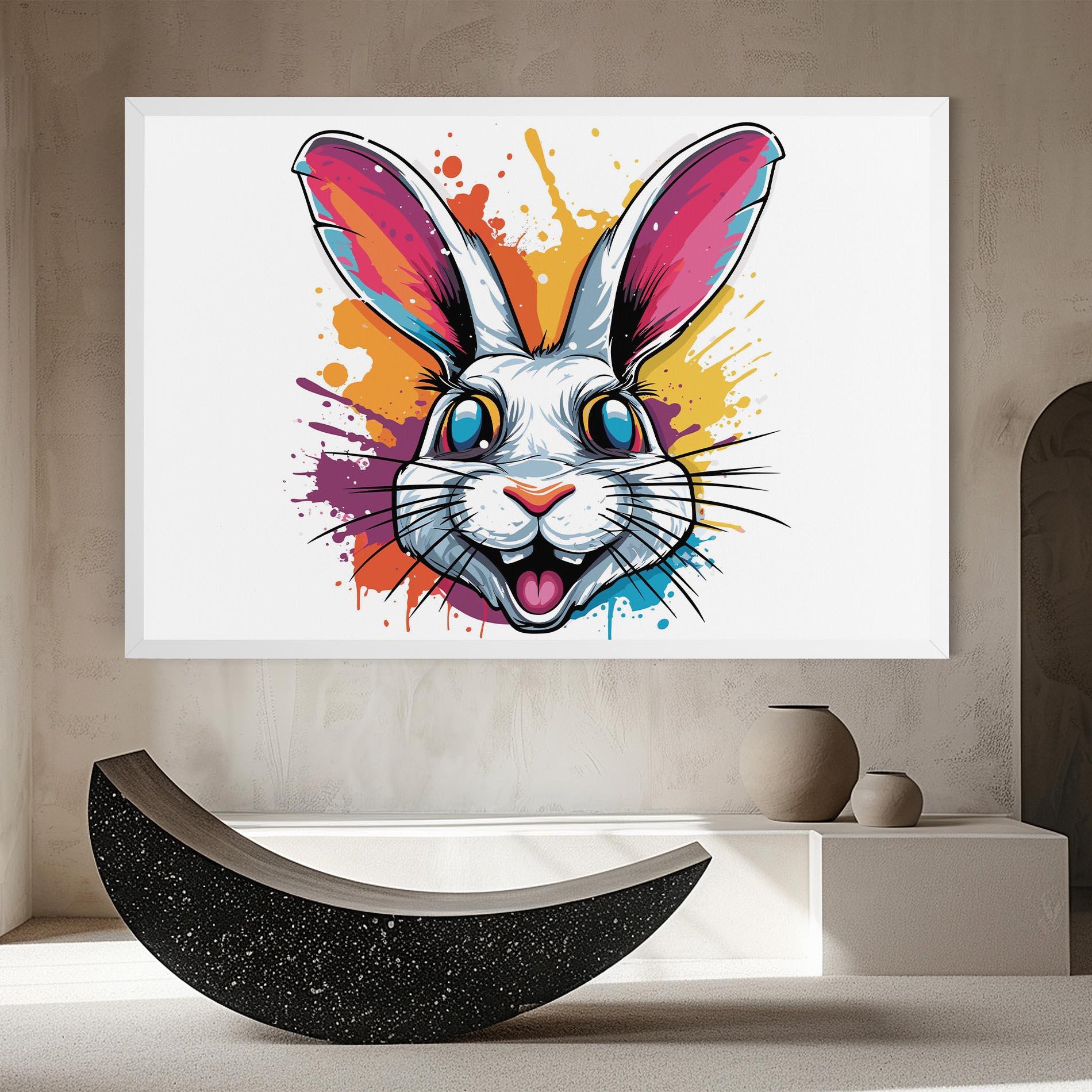 Leinwandbild Crazy Bunny mockup 8