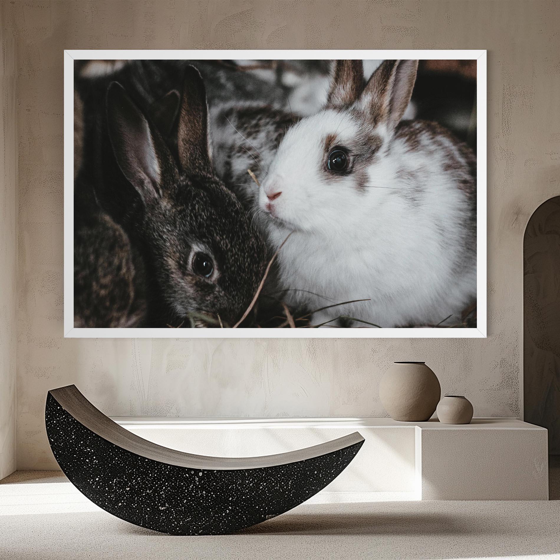 Leinwandbild Cute Small Rabbit mockup 8