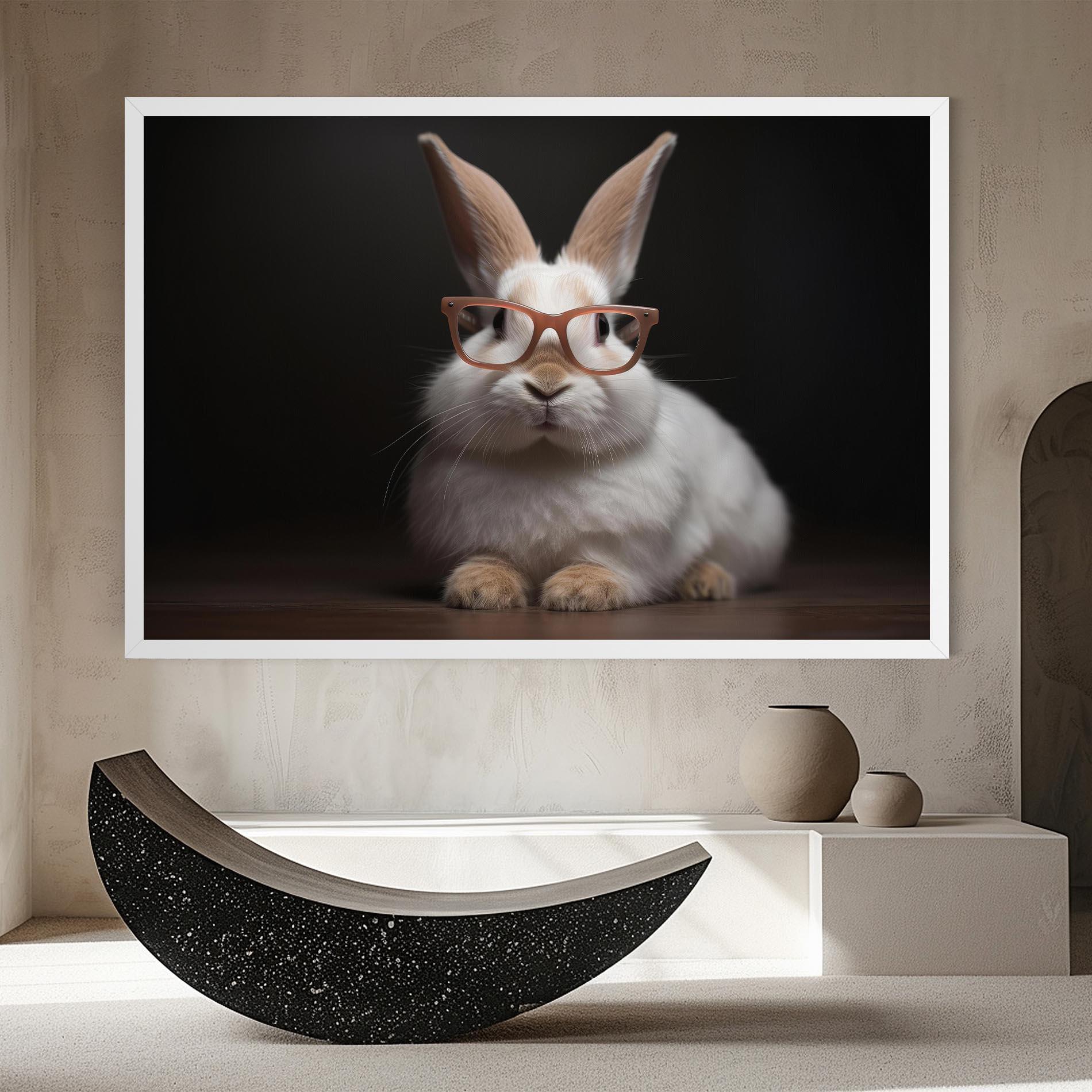 Leinwandbild Eyeglasses Bunny mockup 8