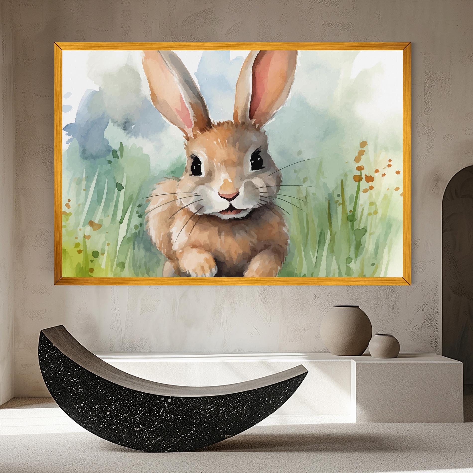 Leinwandbild Brown Cream Bunny mockup 8