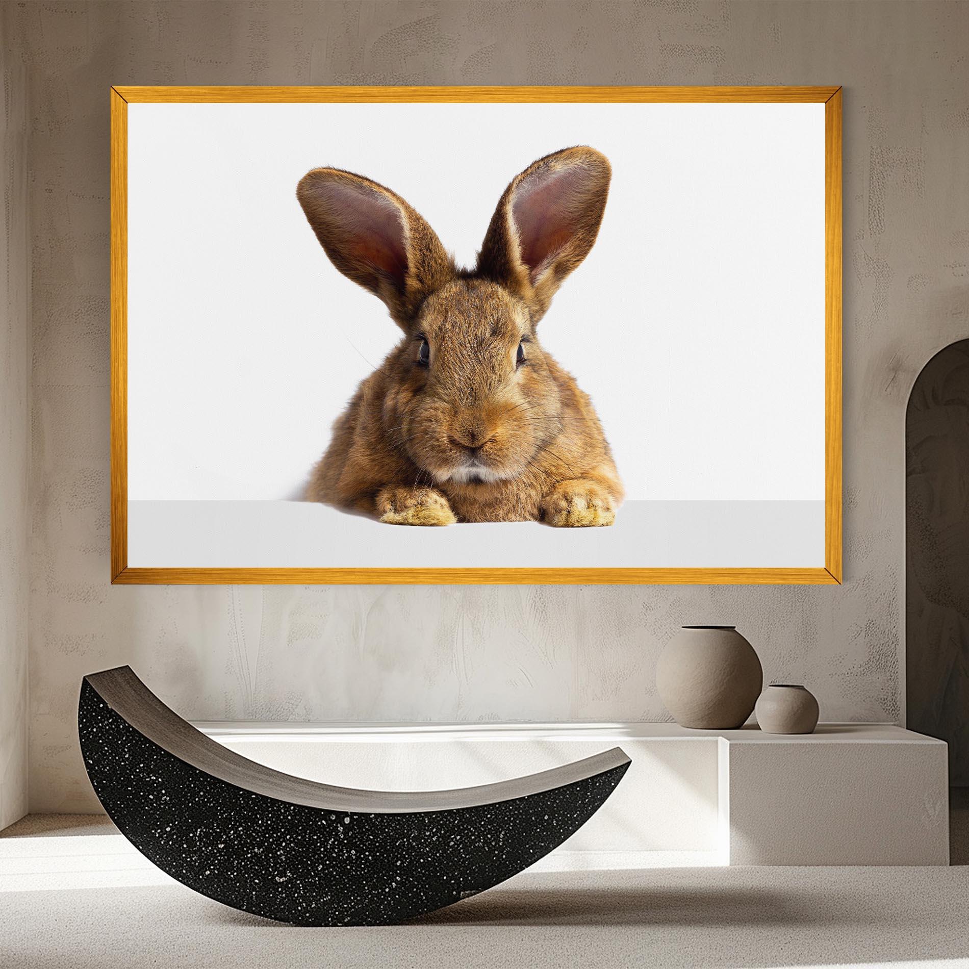 Leinwandbild Brown Cute Bunny mockup 8