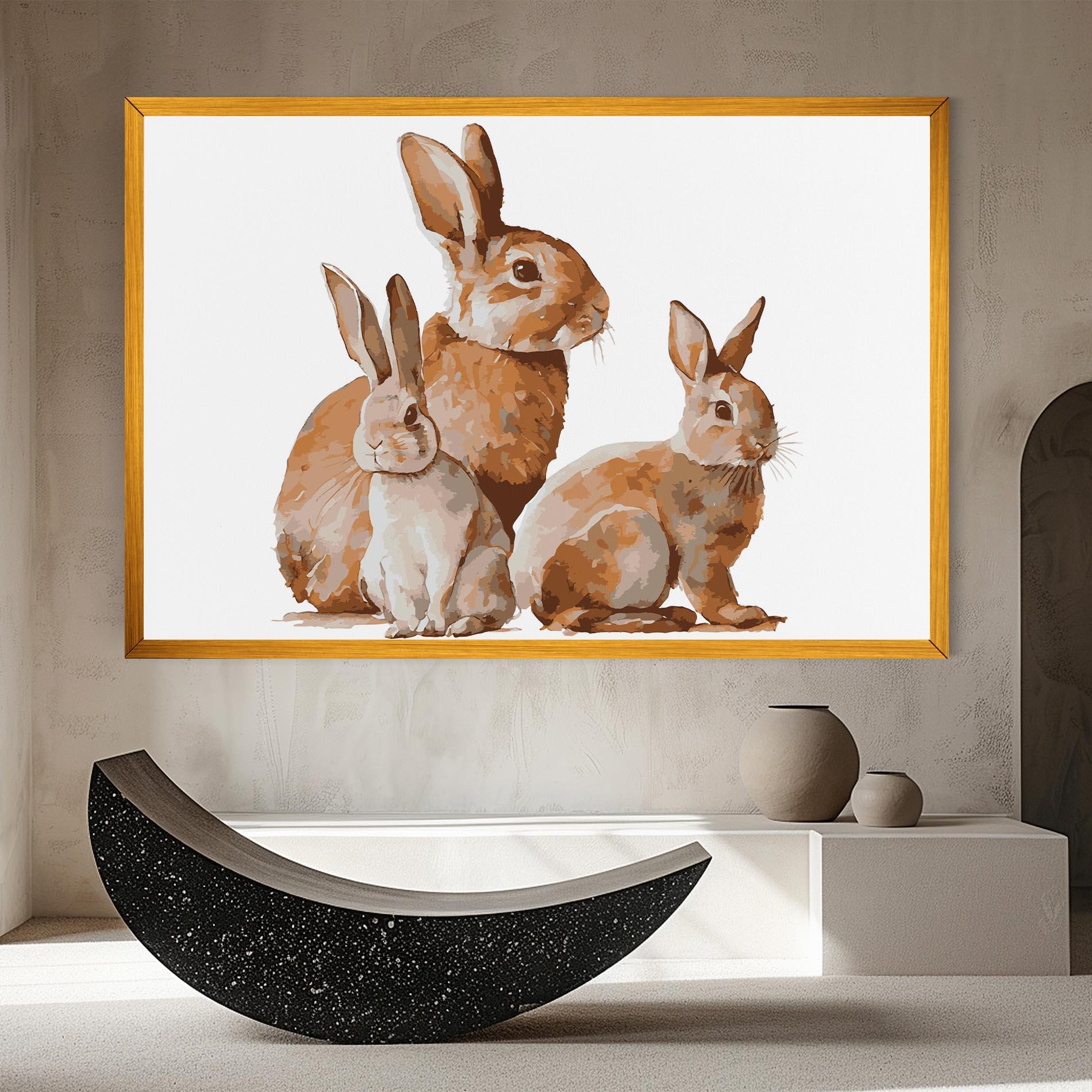 Leinwandbild Family Rabbit mockup 8