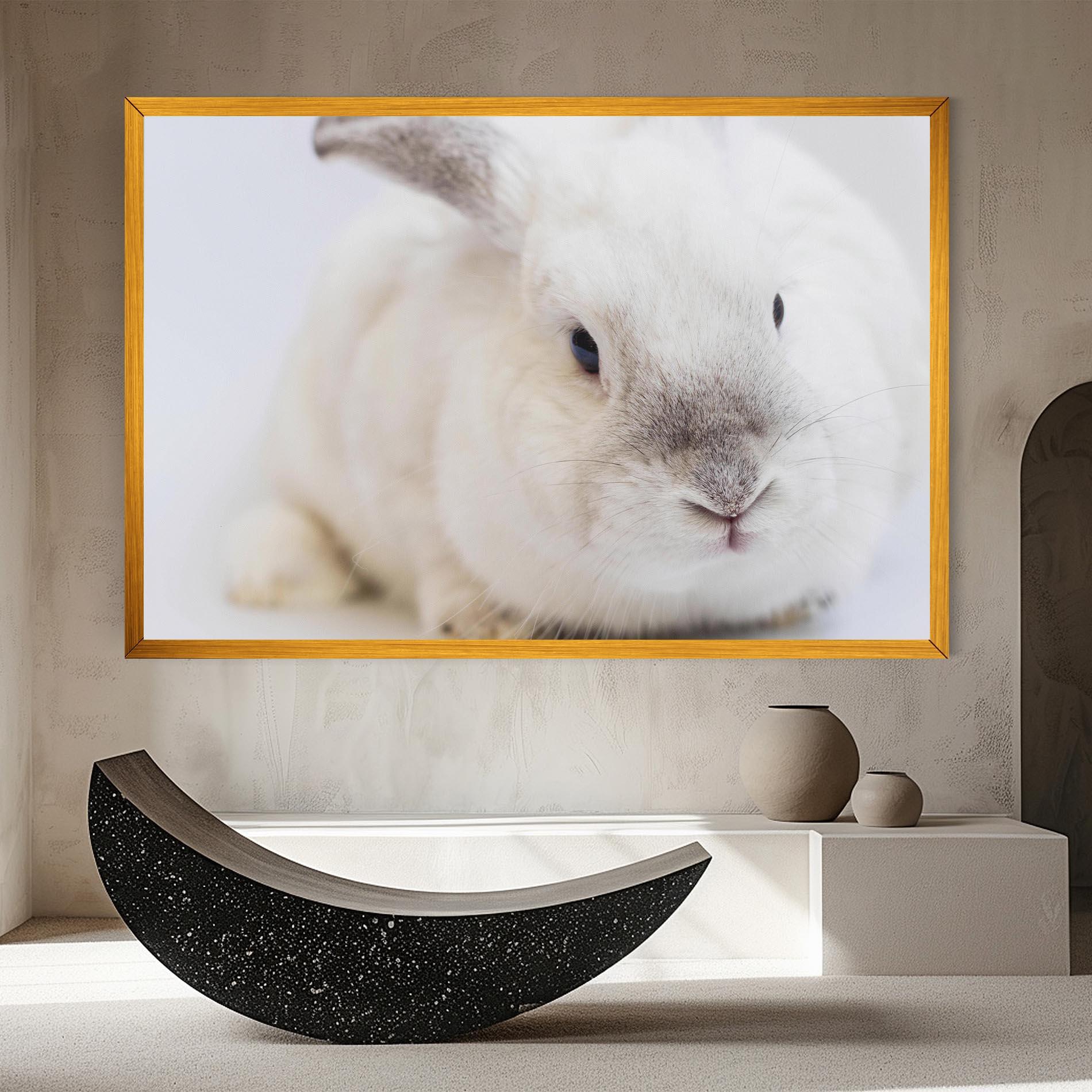 Leinwandbild Light Grey Bunny mockup 8