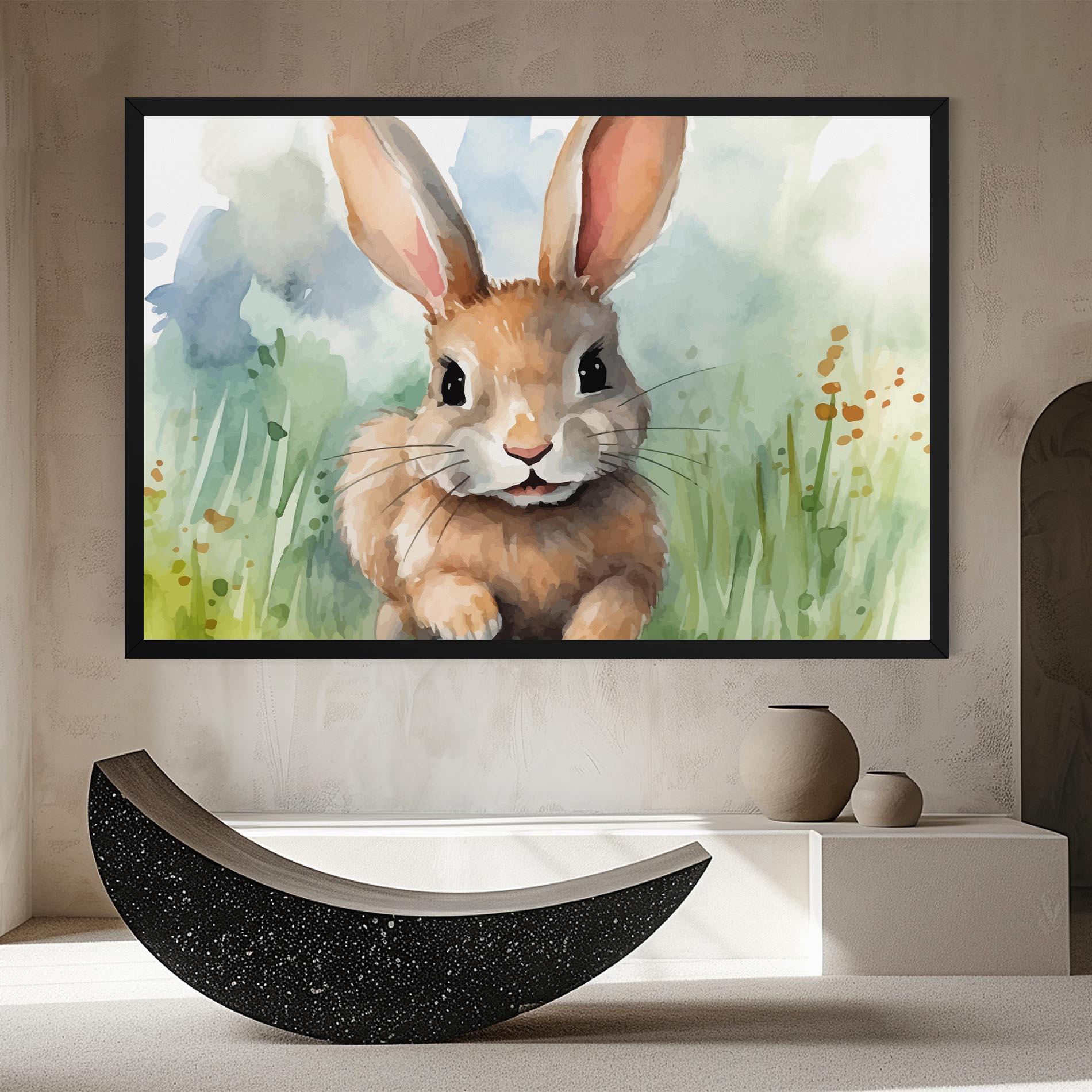 Leinwandbild Brown Cream Bunny mockup 8