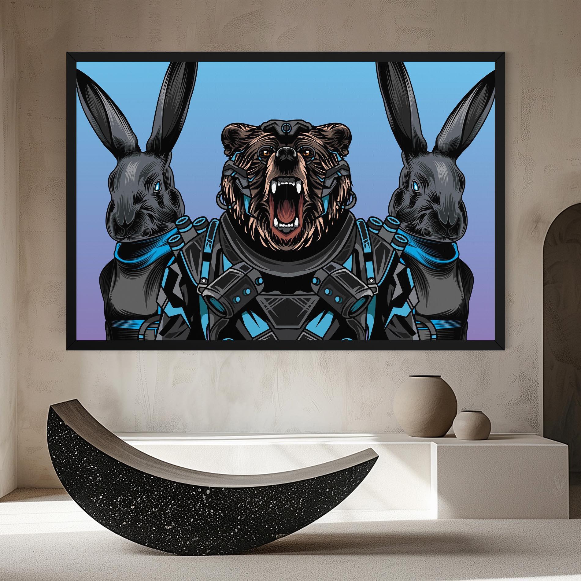 Leinwandbild Bunny Bear mockup 8