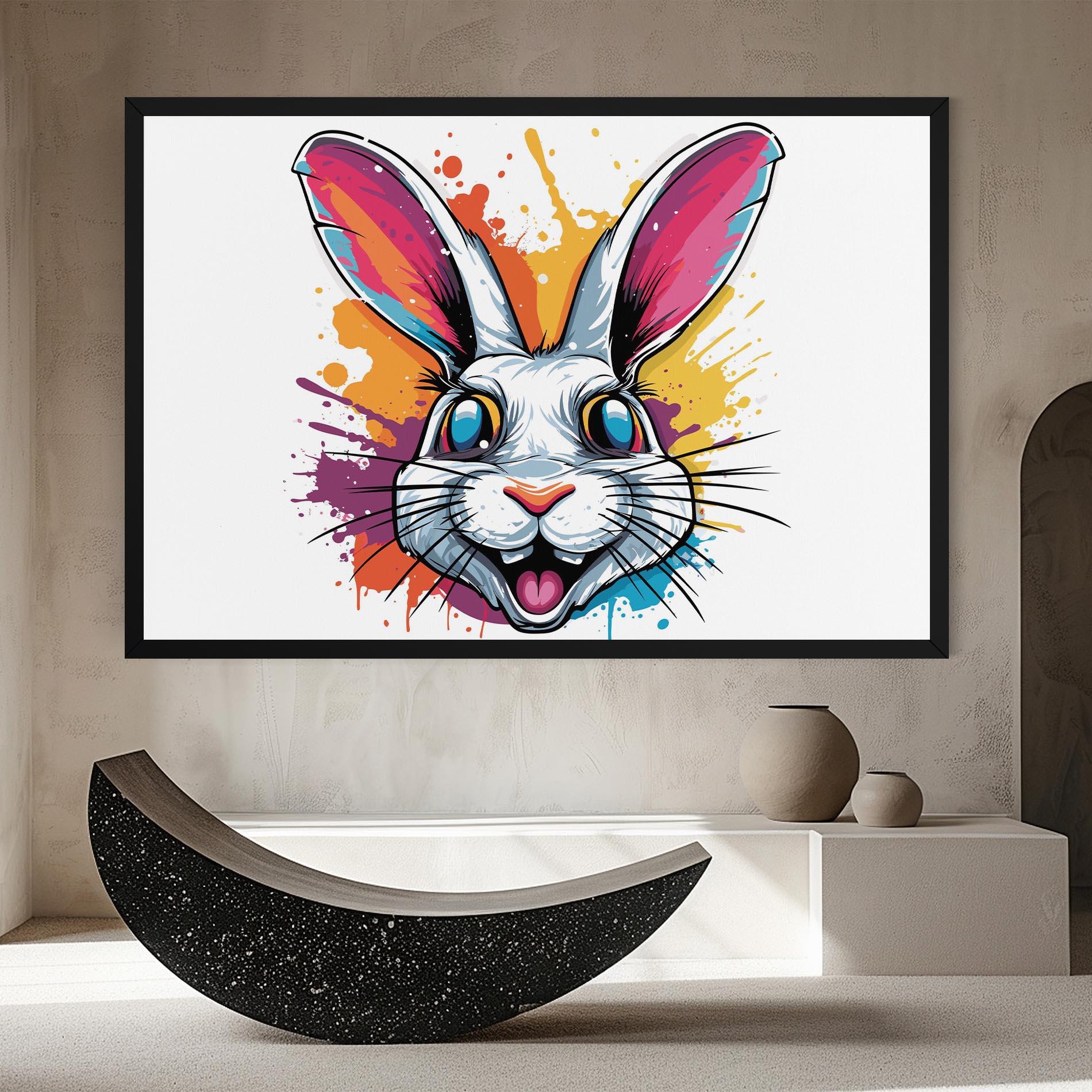 Leinwandbild Crazy Bunny mockup 8