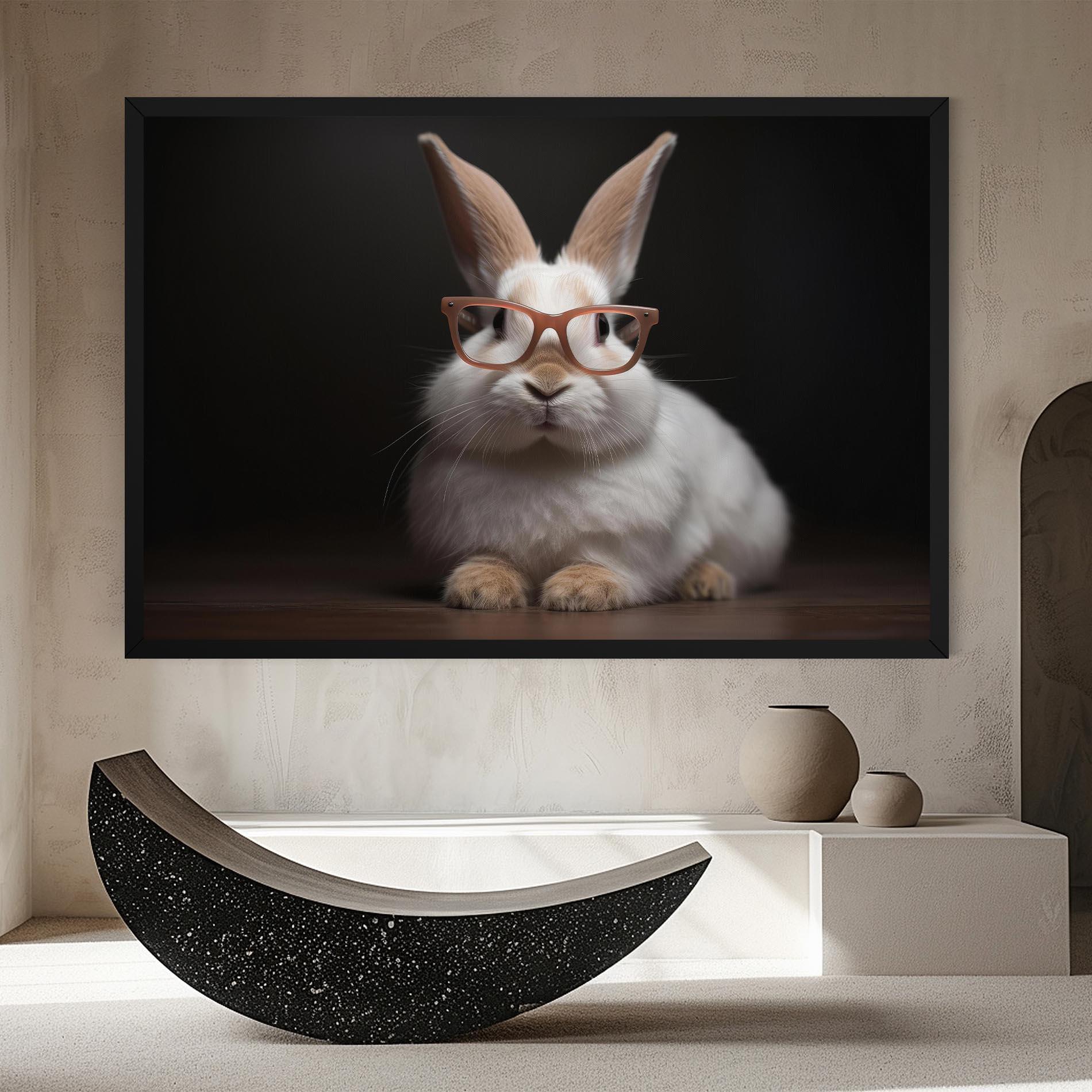 Leinwandbild Eyeglasses Bunny mockup 8