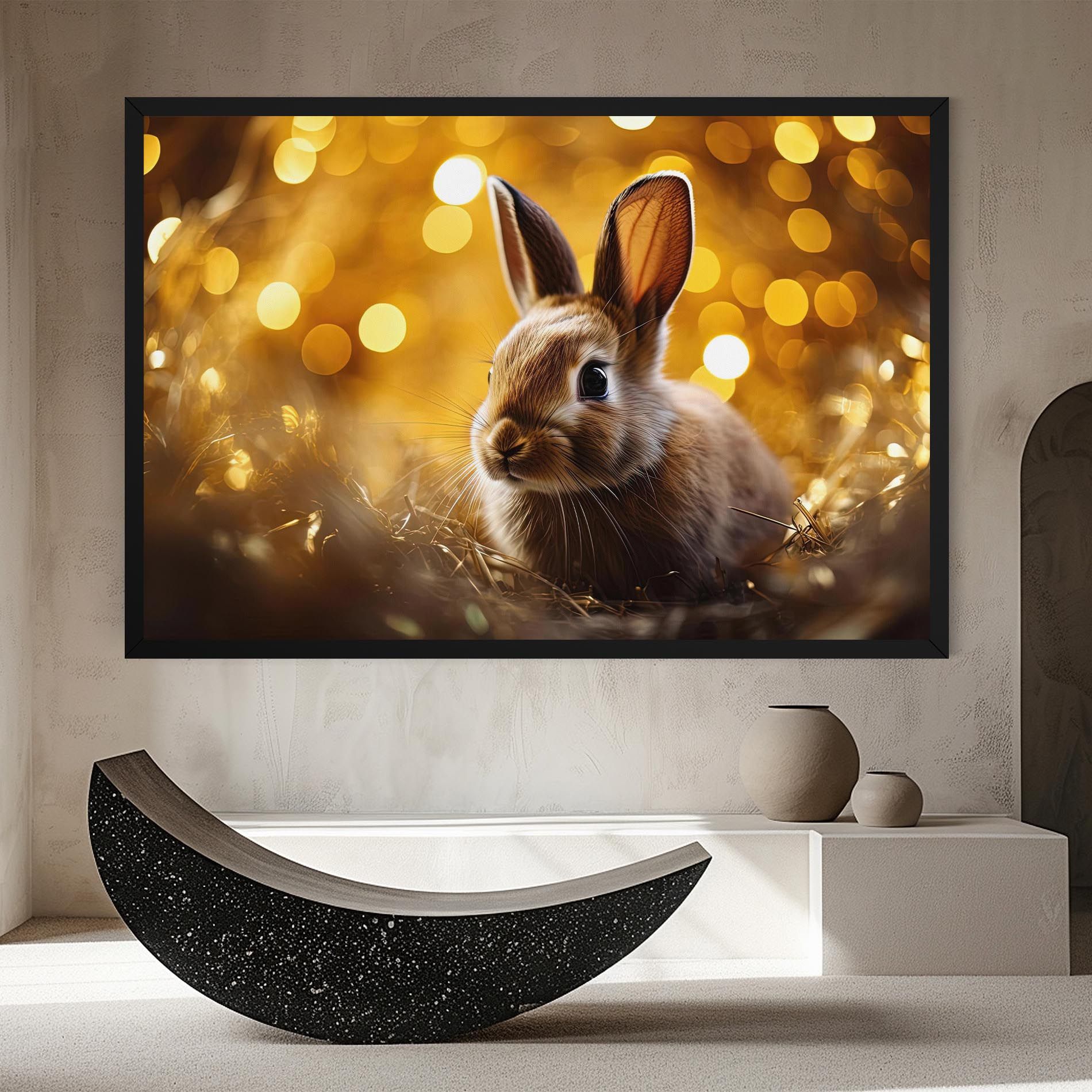 Gold Lights Bunny mockup 8