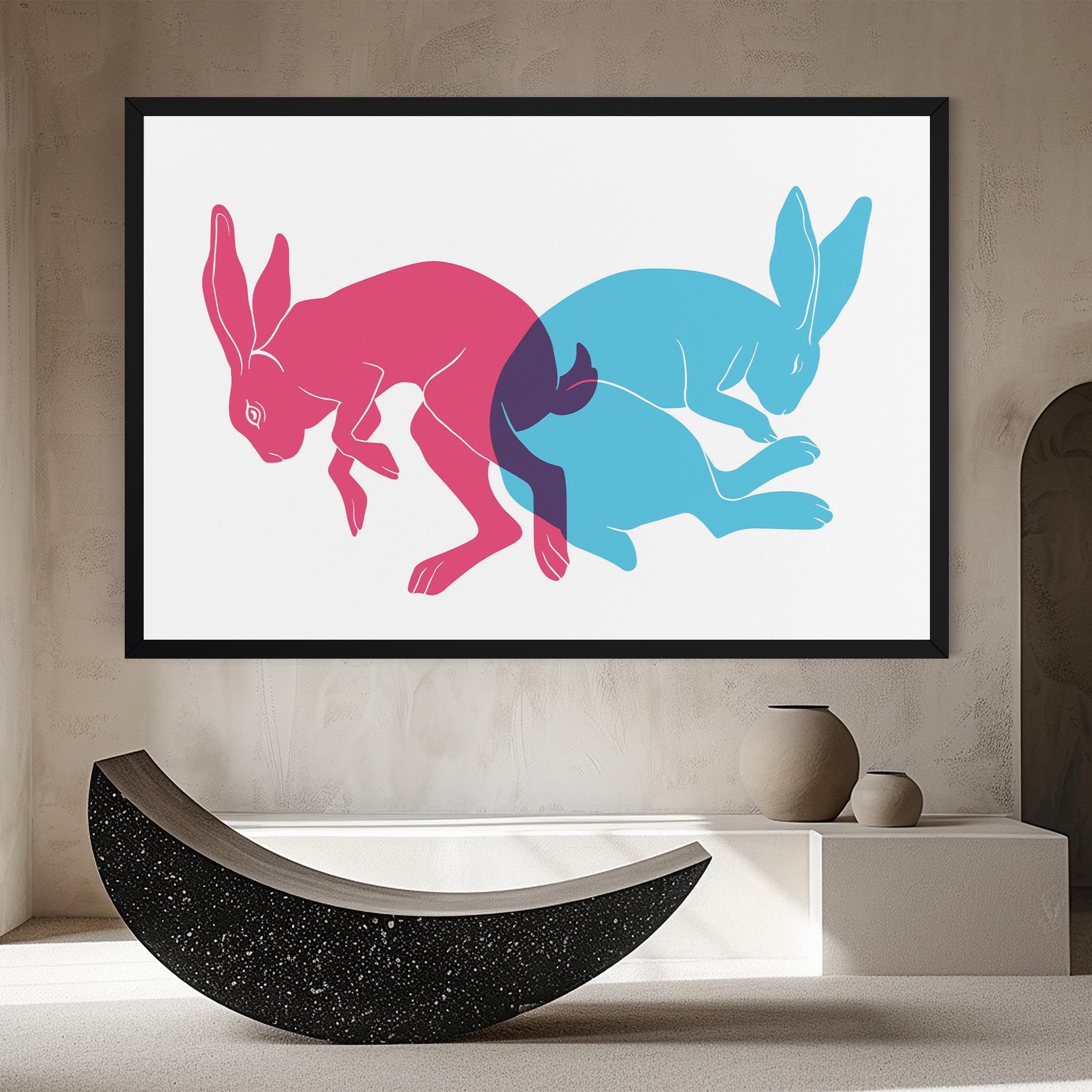 Rabbits Riso mockup 8