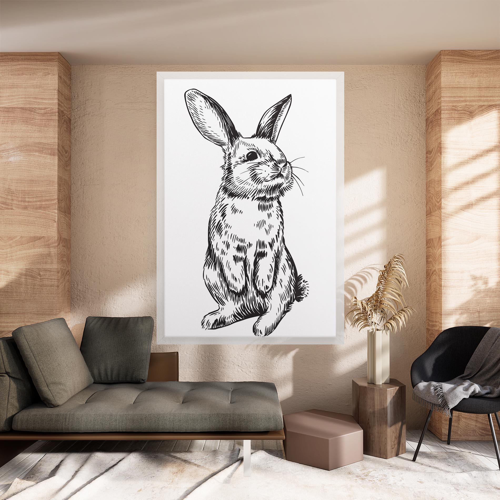 Leinwandbild Cute Bunny mockup 8