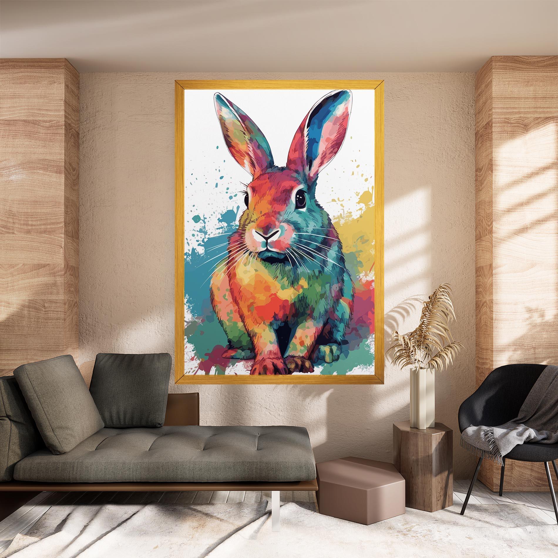 Leinwandbild Brush Rabbit mockup 8