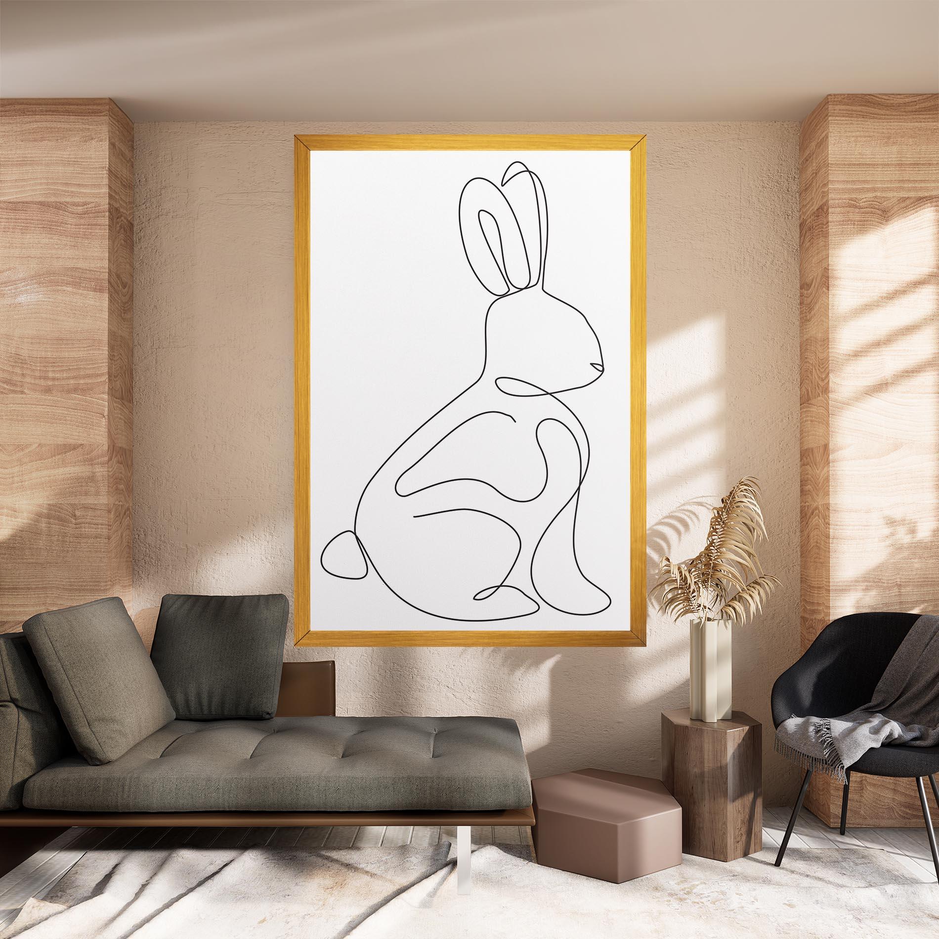 Leinwandbild Cute Rabbit mockup 8