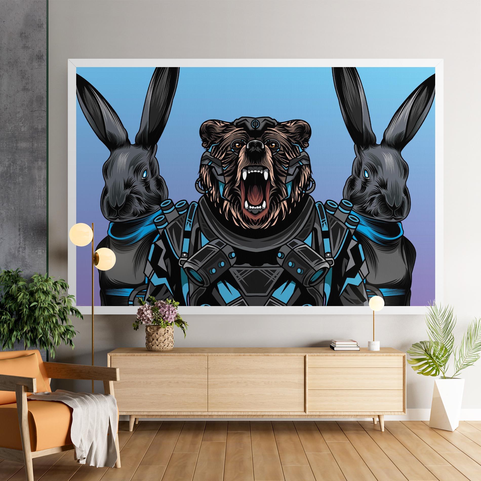 Leinwandbild Bunny Bear mockup 9
