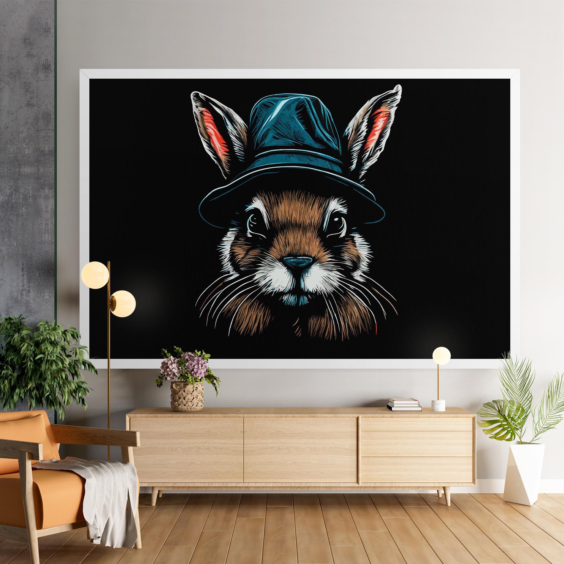Leinwandbild Hat Bunny mockup 9
