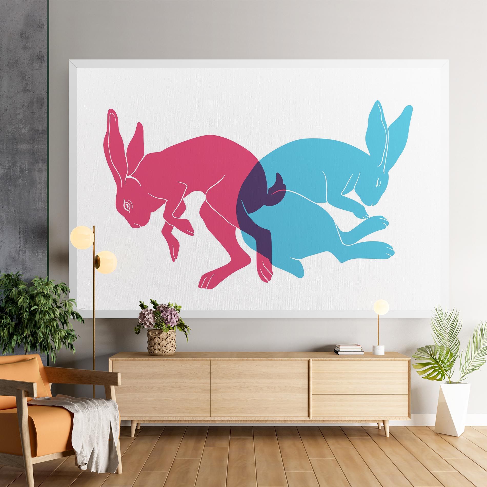 Rabbits Riso mockup 9