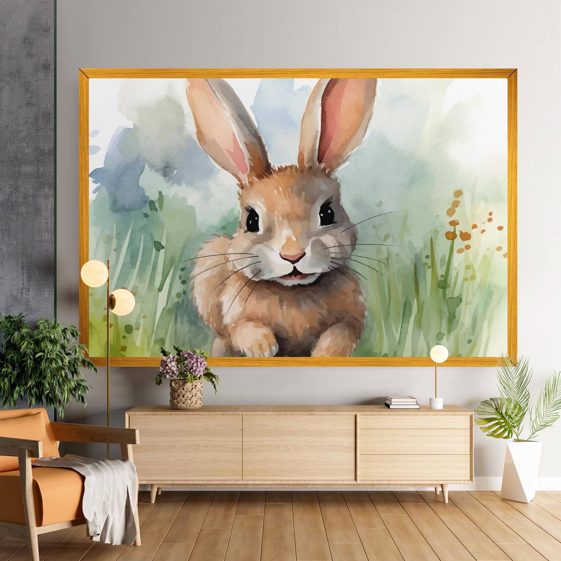 Brown Cream Bunny mockup 9