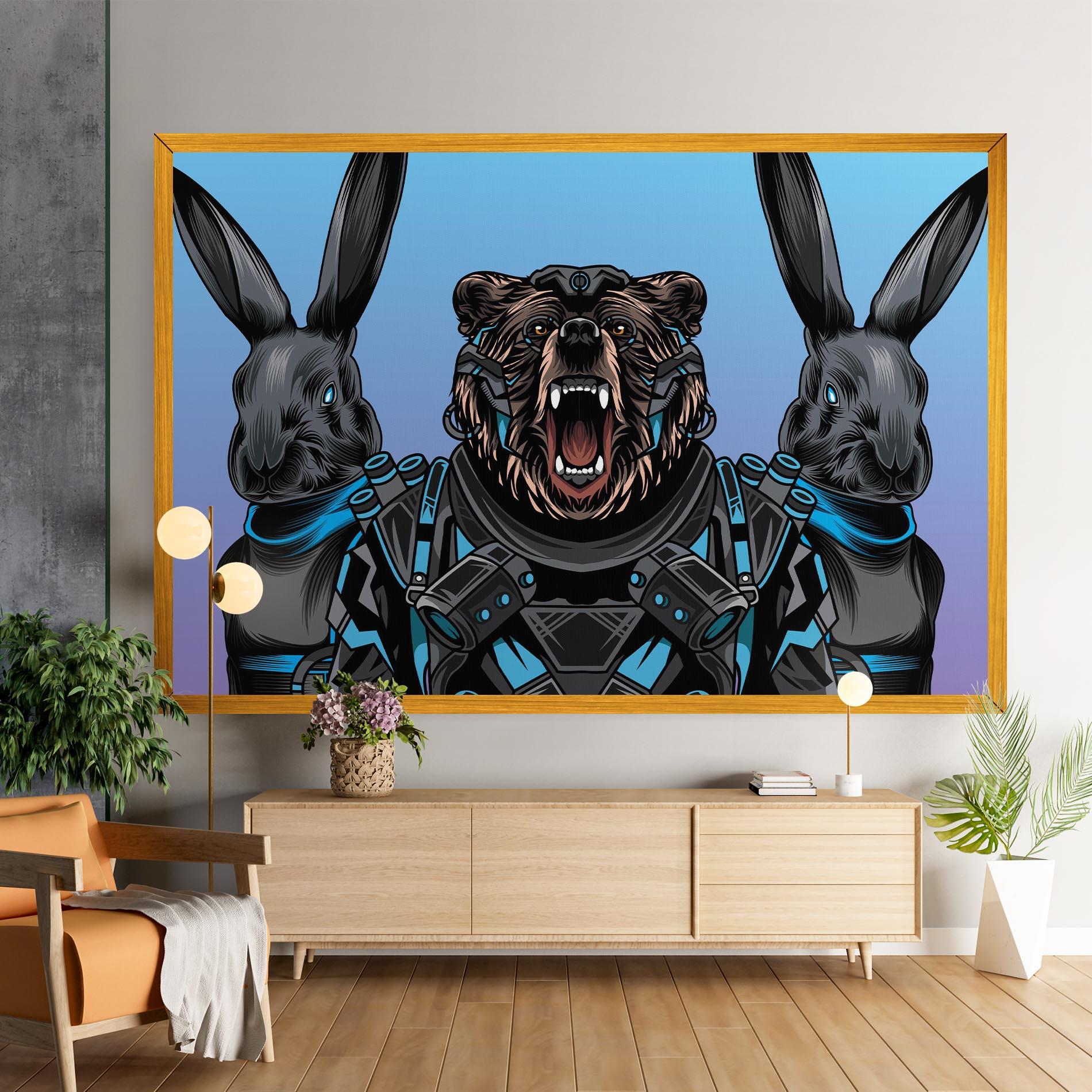 Leinwandbild Bunny Bear mockup 9